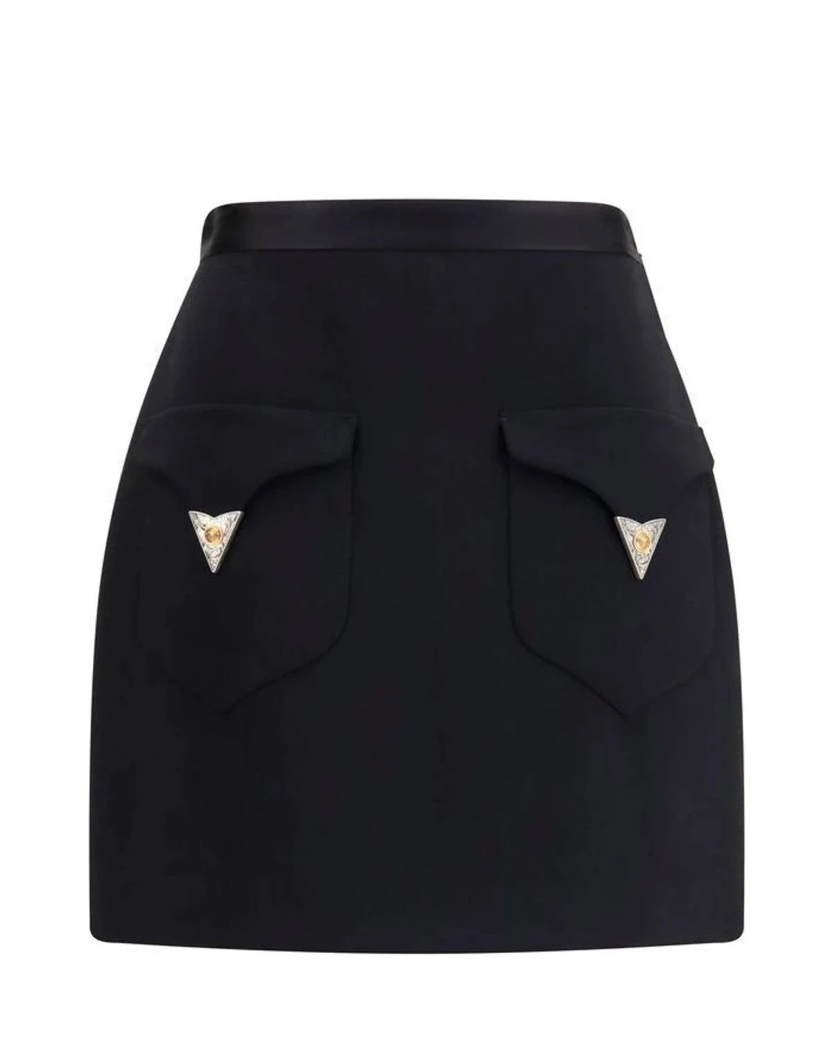 Versace Skirt in black, Fleece Wool