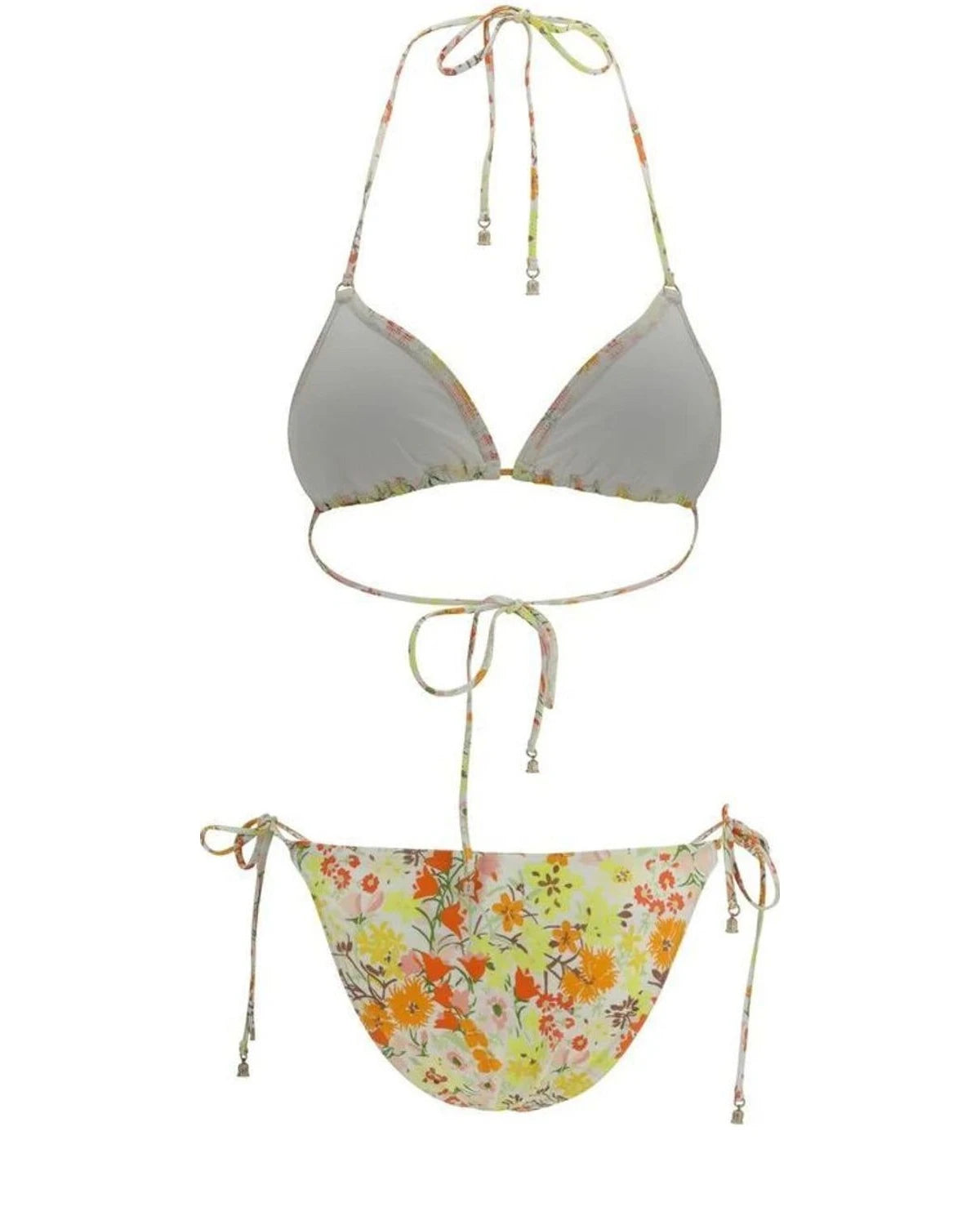 Zimmermann Classic Bikini in beige, Polyamide — view 2