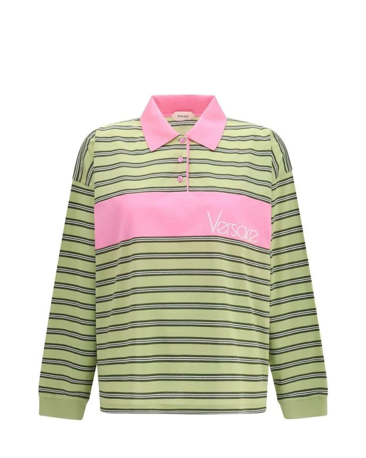 Versace Polo in green, Cotton