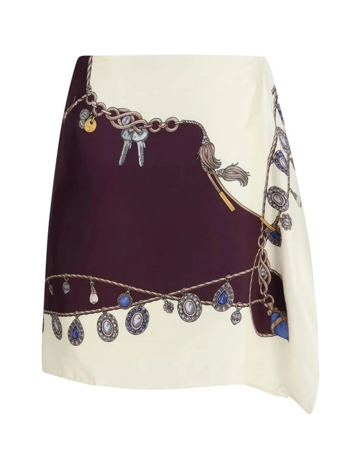 Versace Skirt in red, Silk — view 2