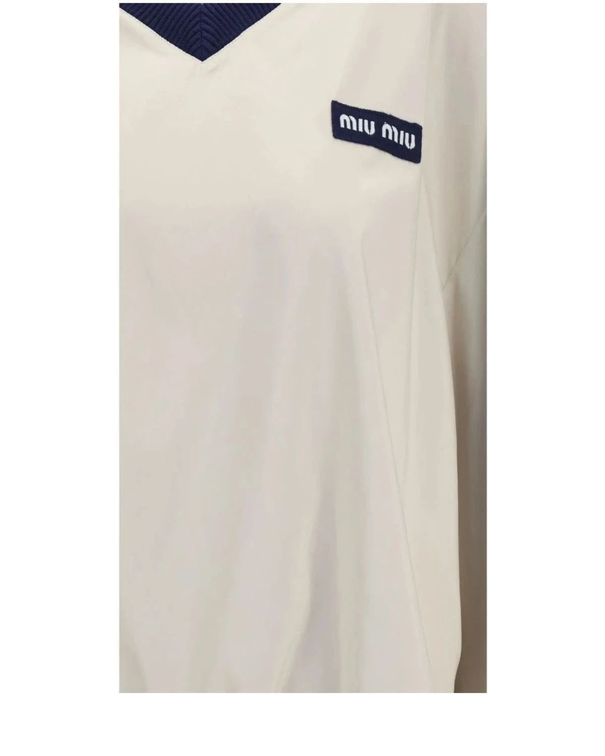 Miu Miu Sweatshirt in beige, Recycled Polyester β view 3