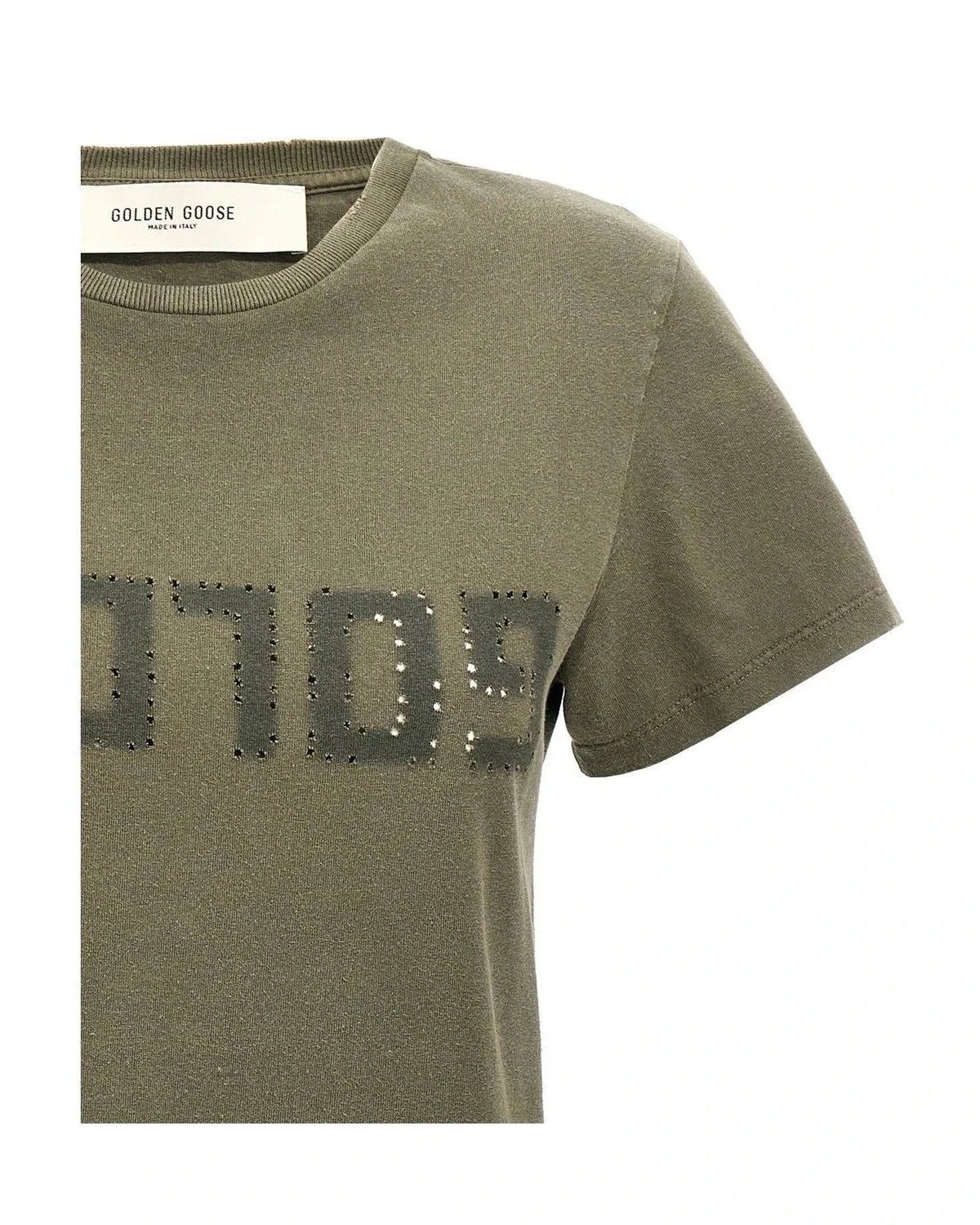 Golden Goose T-Shirt in green, Cotton — view 3