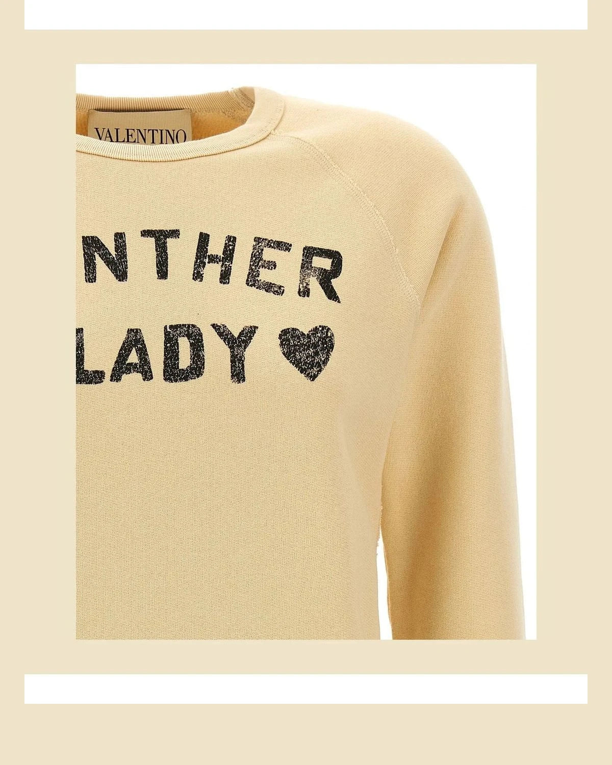 Valentino Garavani Sweatshirt in beige, Cotton — view 3