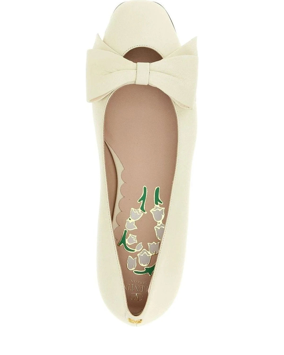 Valentino Garavani White Ballet Flats