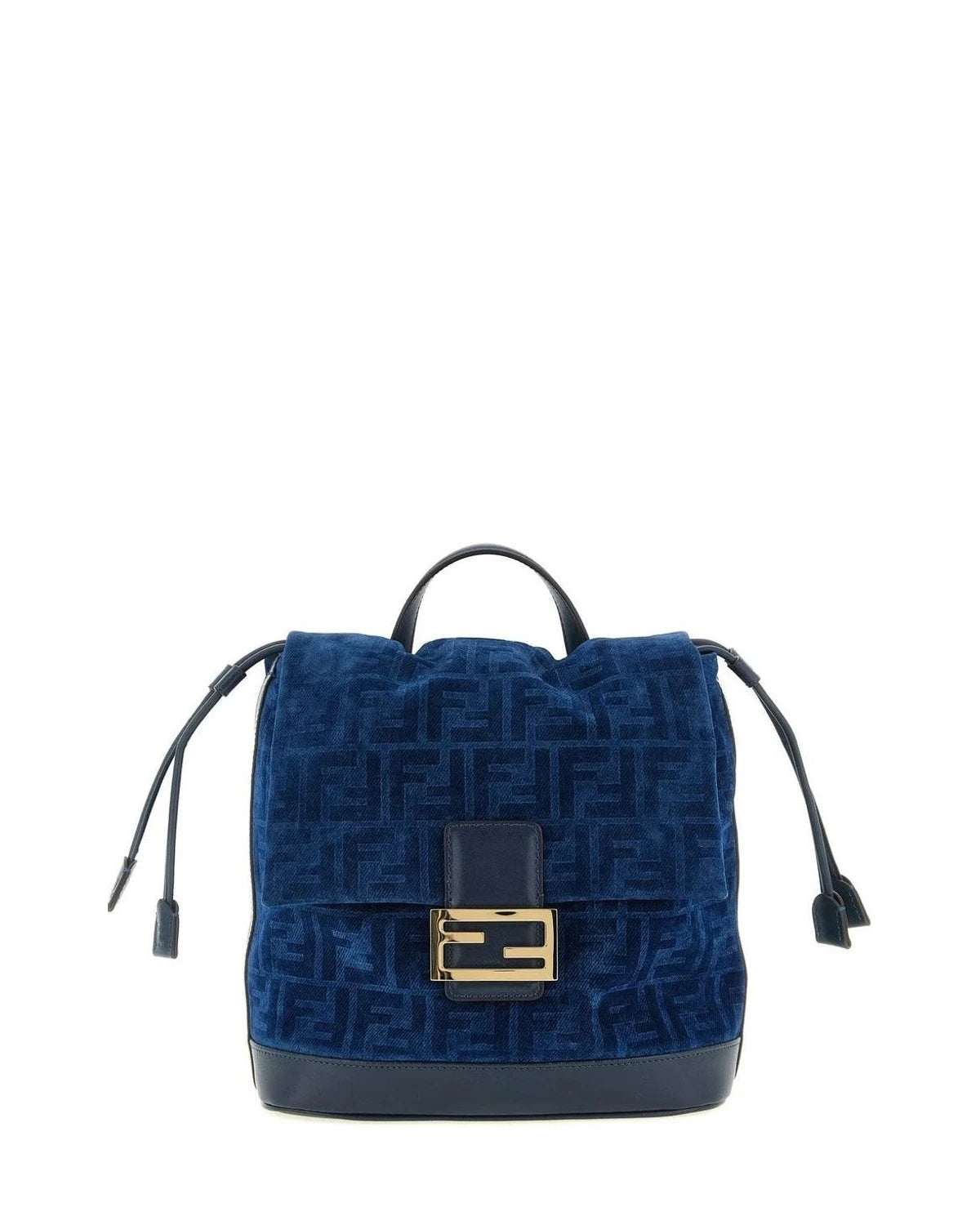 Fendi Backpack Handbag in blue, Cotton