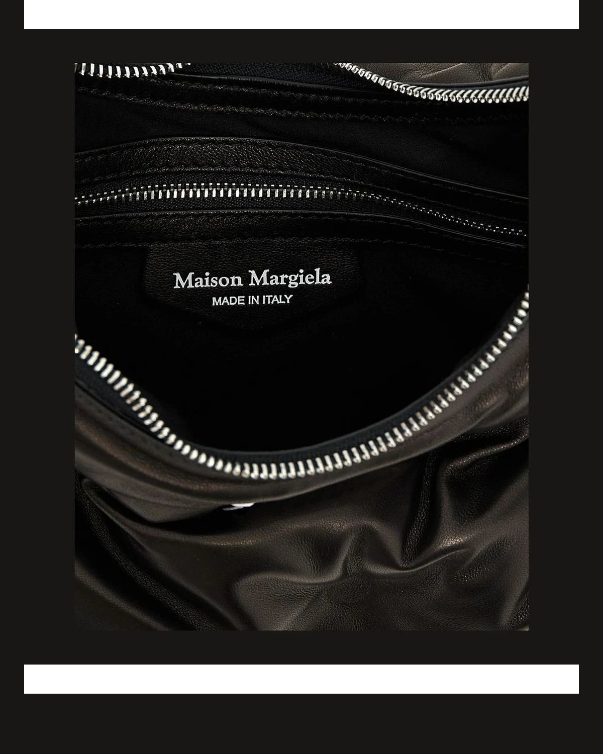 Maison Margiela Shoulder Bag in black, Lamb Leather — view 4