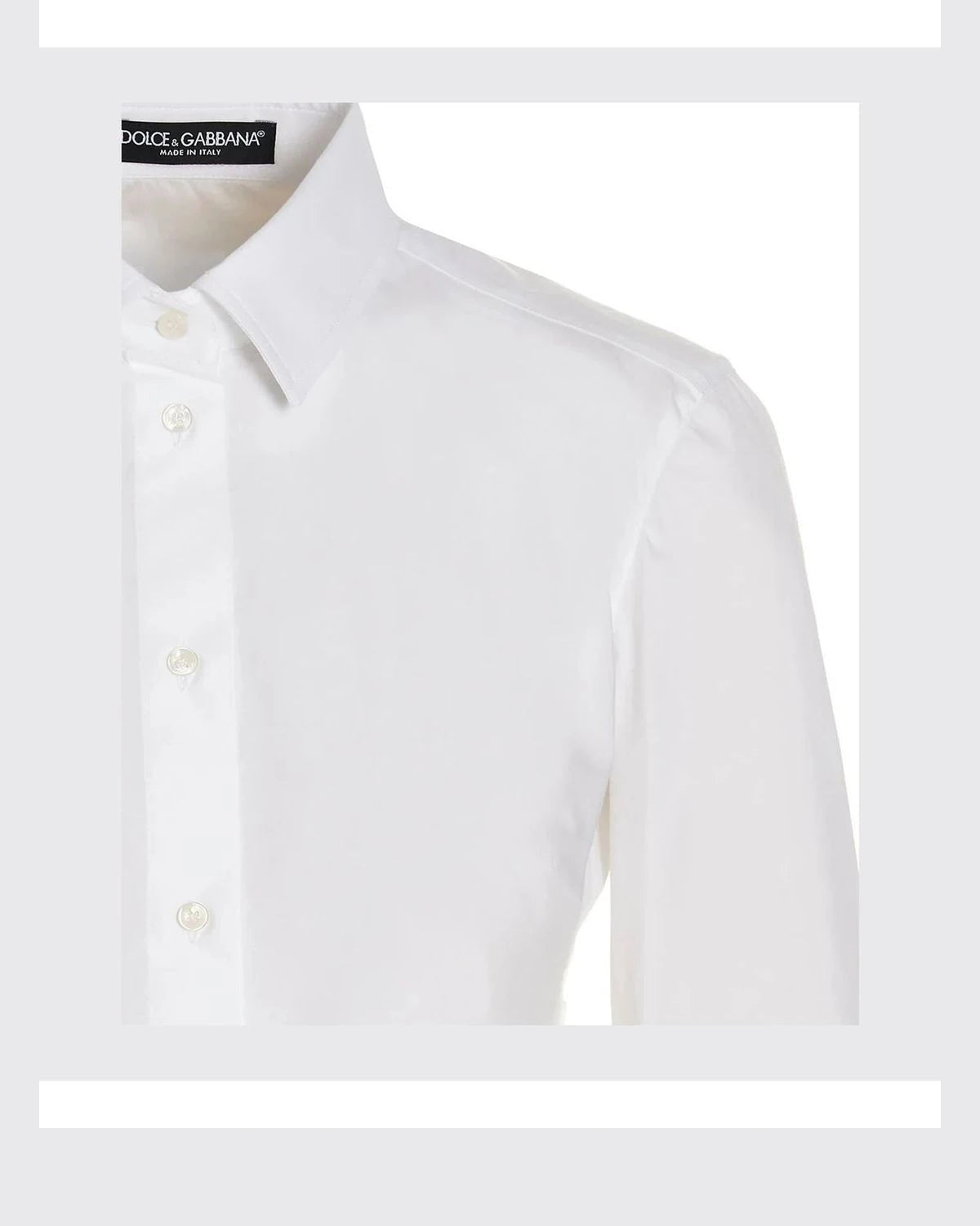 Dolce & Gabbana Dress Shirt in white, Cotton — view 3