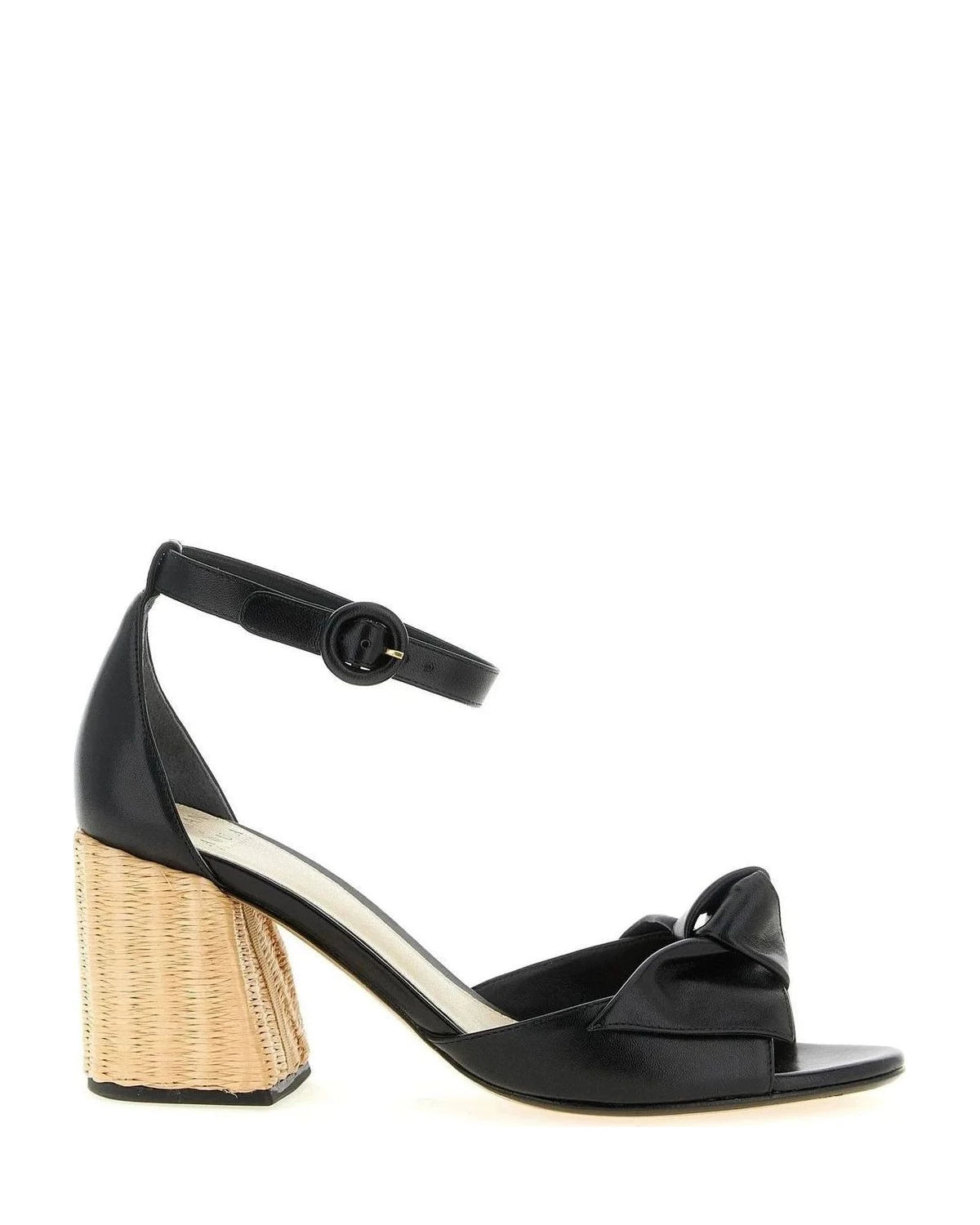Alexandre Birman Cowhide Black Stiletto Sandals
