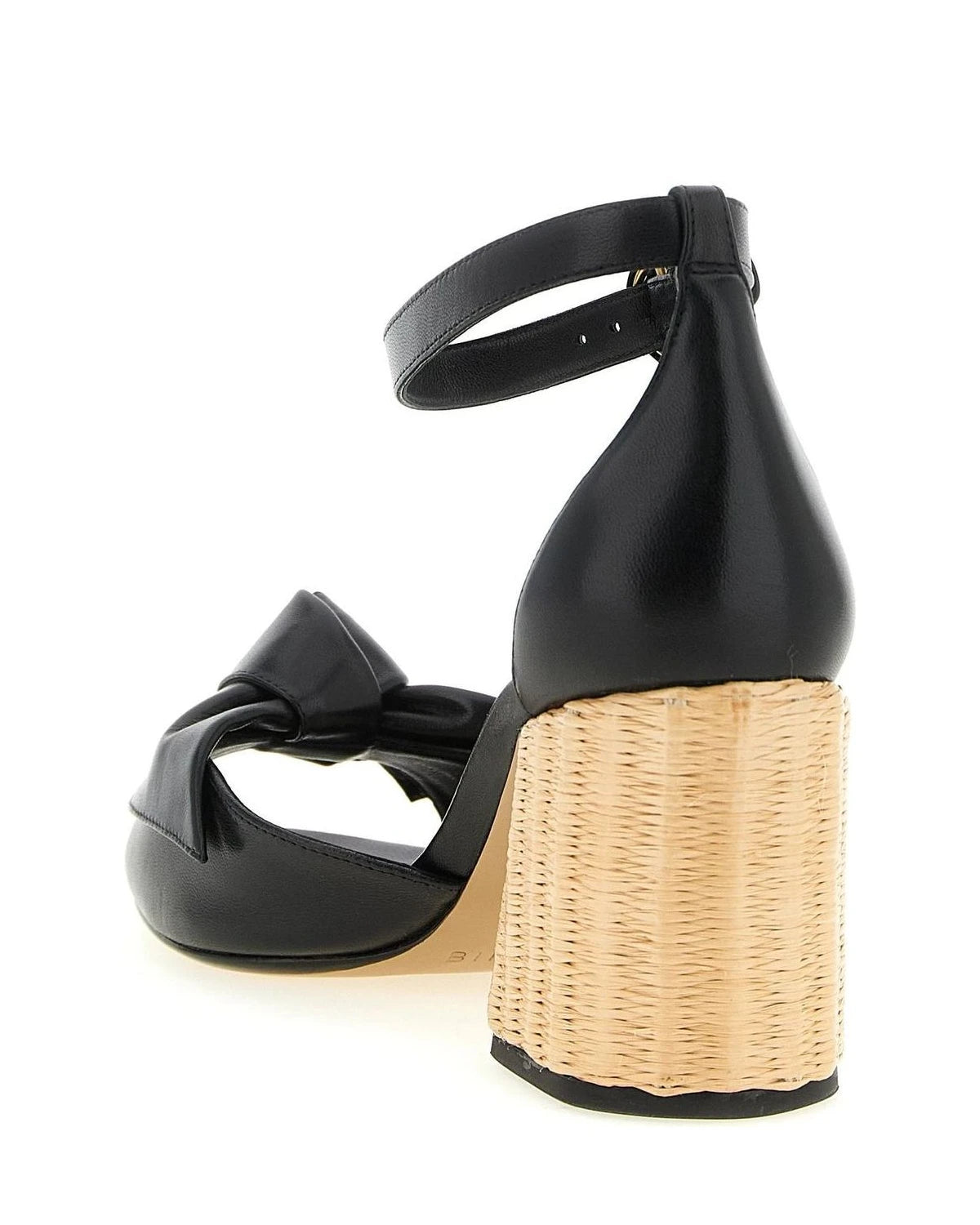 Alexandre Birman Cowhide Black Stiletto Sandals