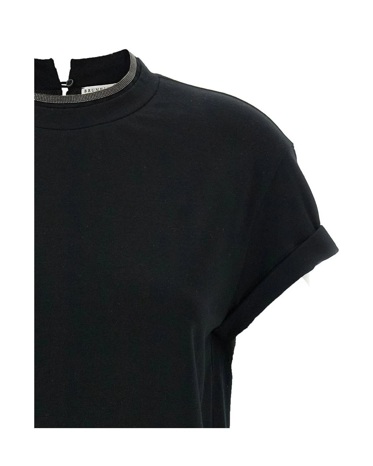 Brunello Cucinelli T-Shirt in black, Cotton — view 3