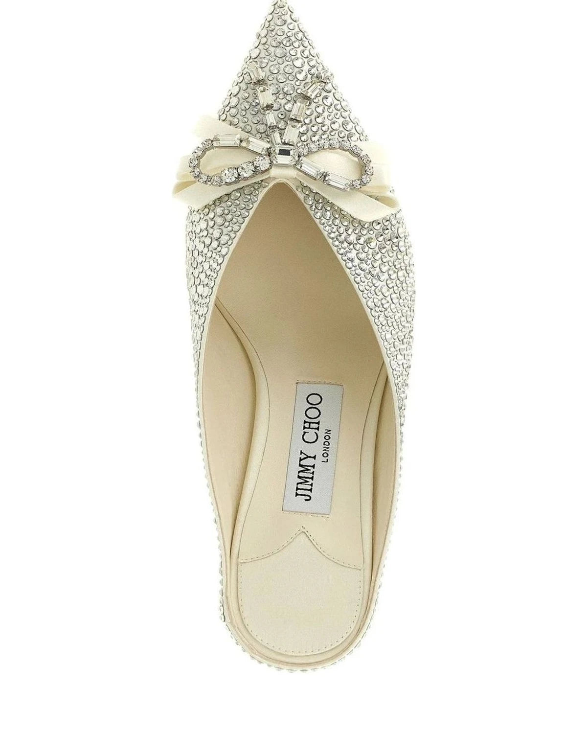 Jimmy Choo Tencel Silver Pumps