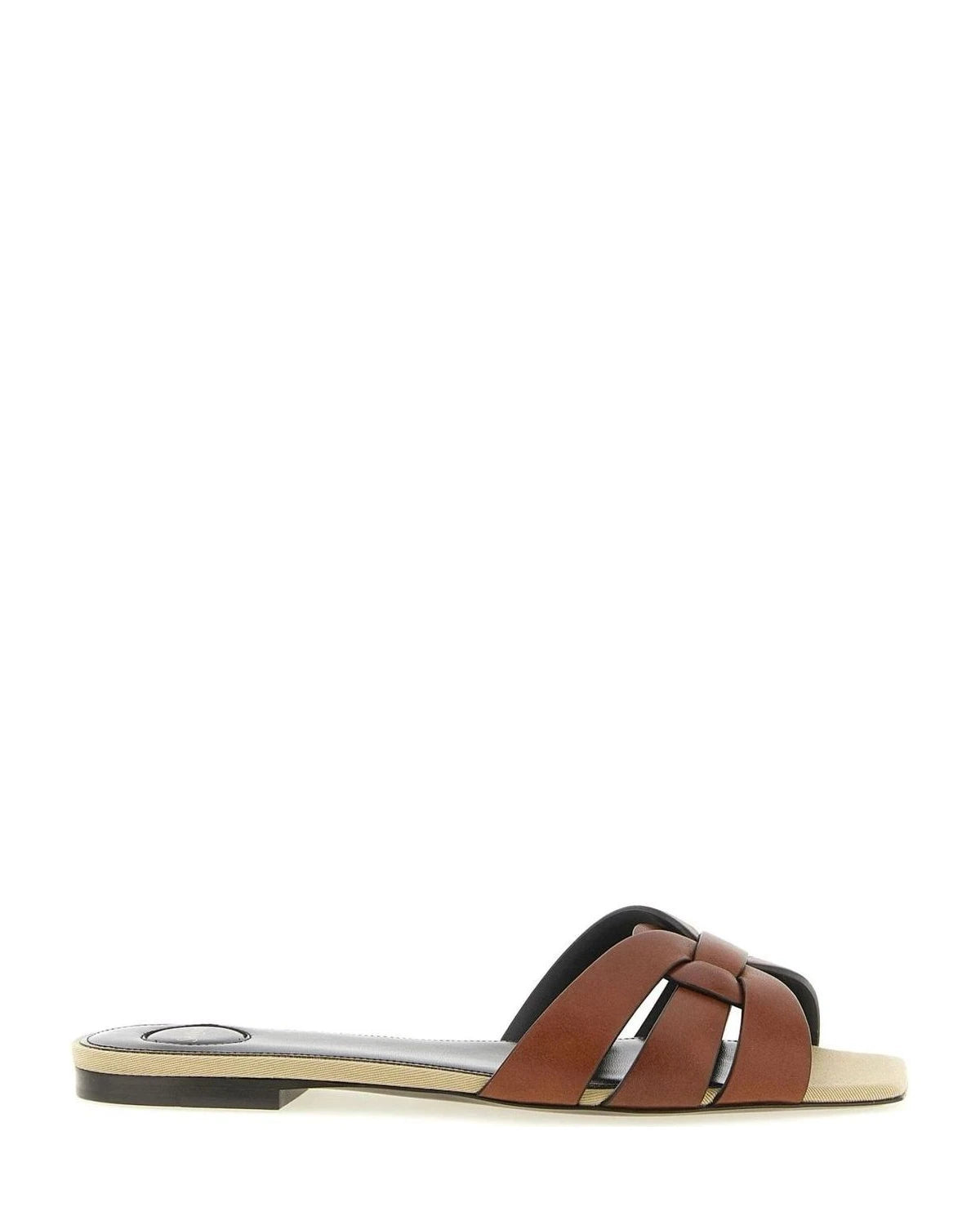 Saint Laurent Brown Slides