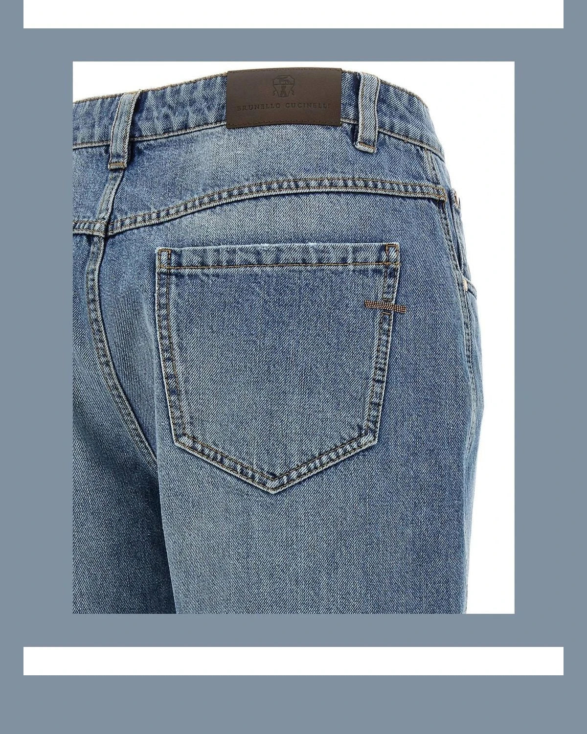 Brunello Cucinelli Jean in blue, Cotton — view 4