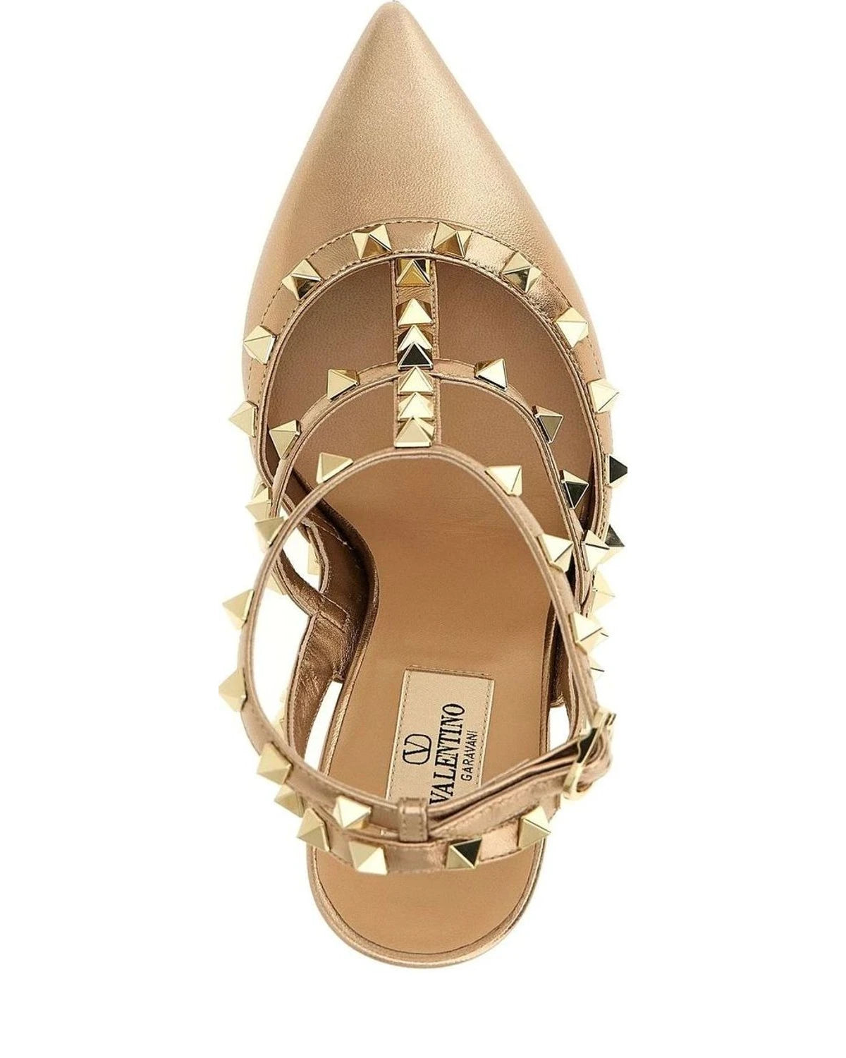 Valentino Garavani Gold Pumps