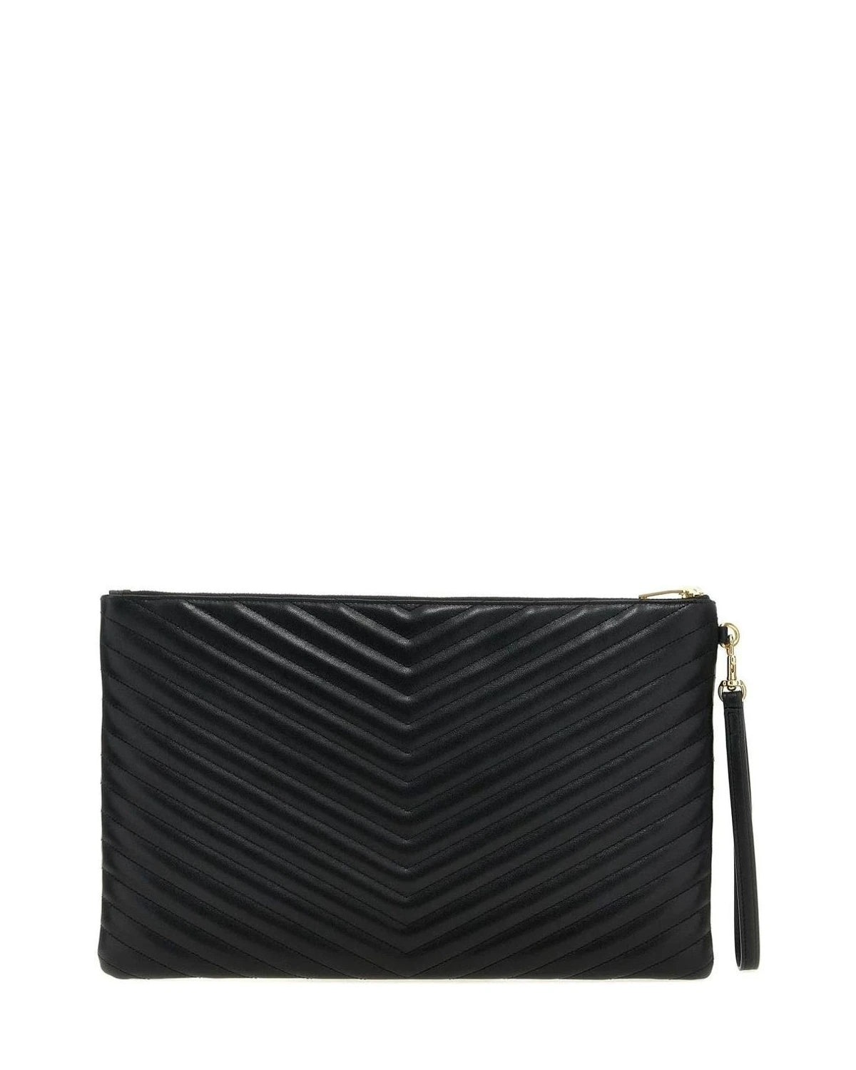 Saint Laurent Envelope Clutche in black, Calfskin Leather ā view 2