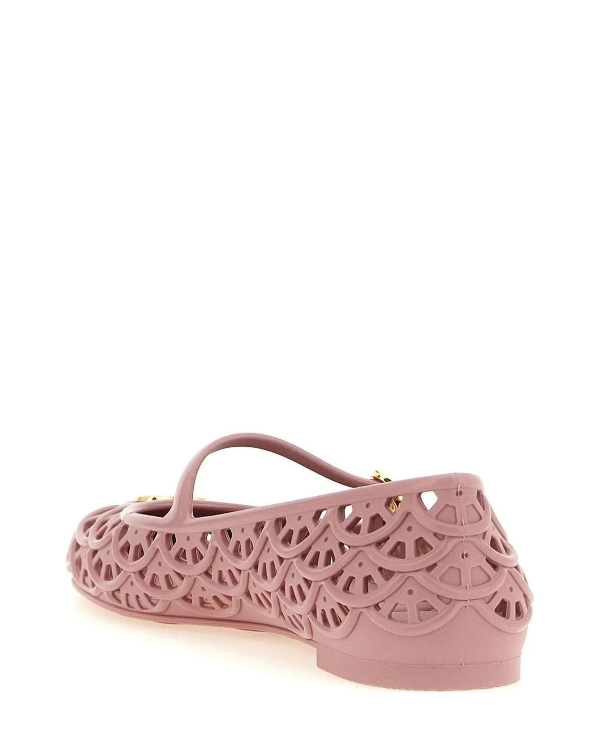 Valentino Garavani Polyvinyl Pink Ballet Flats