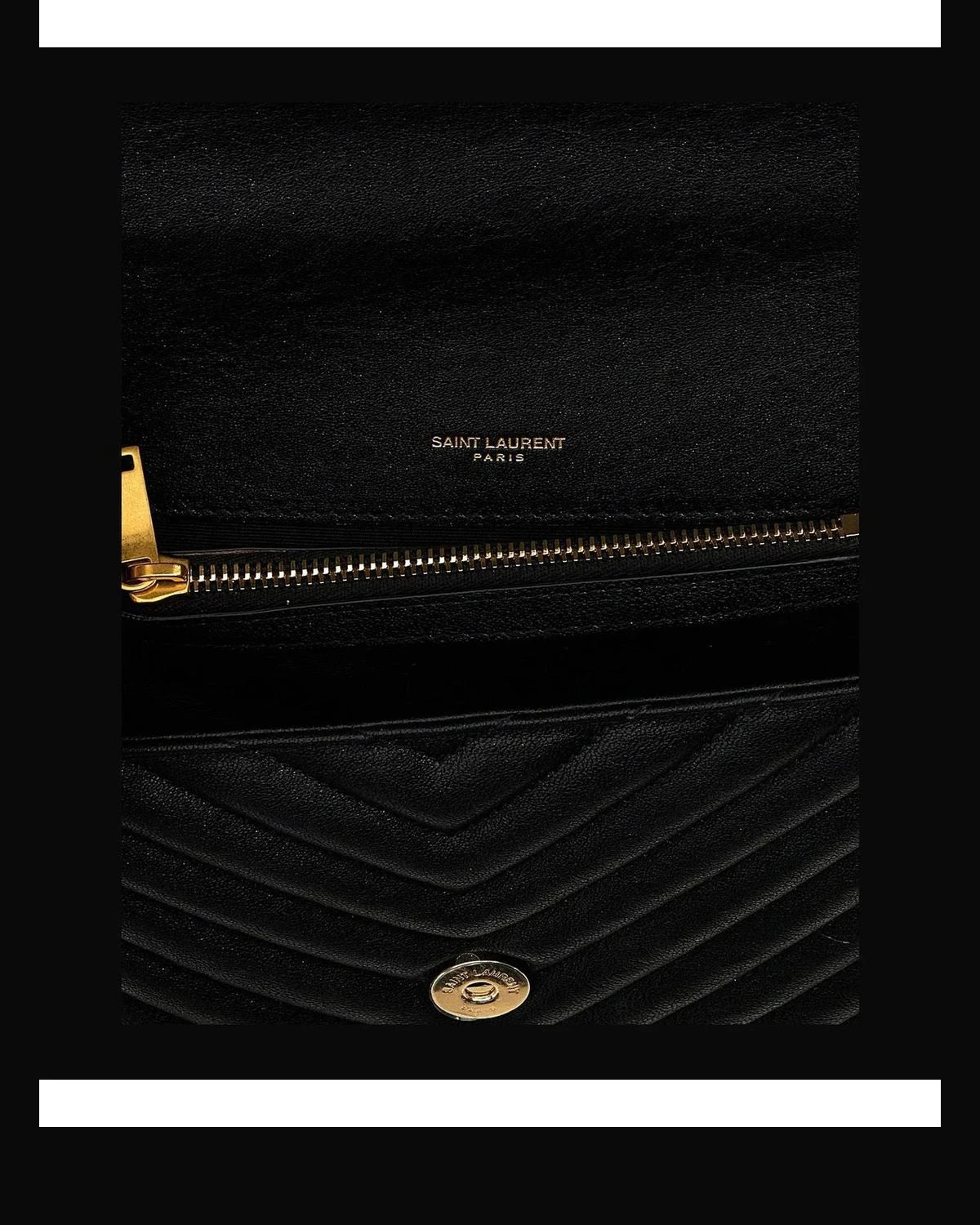 Saint Laurent Satchel Bag in black, Calfskin Leather β view 4