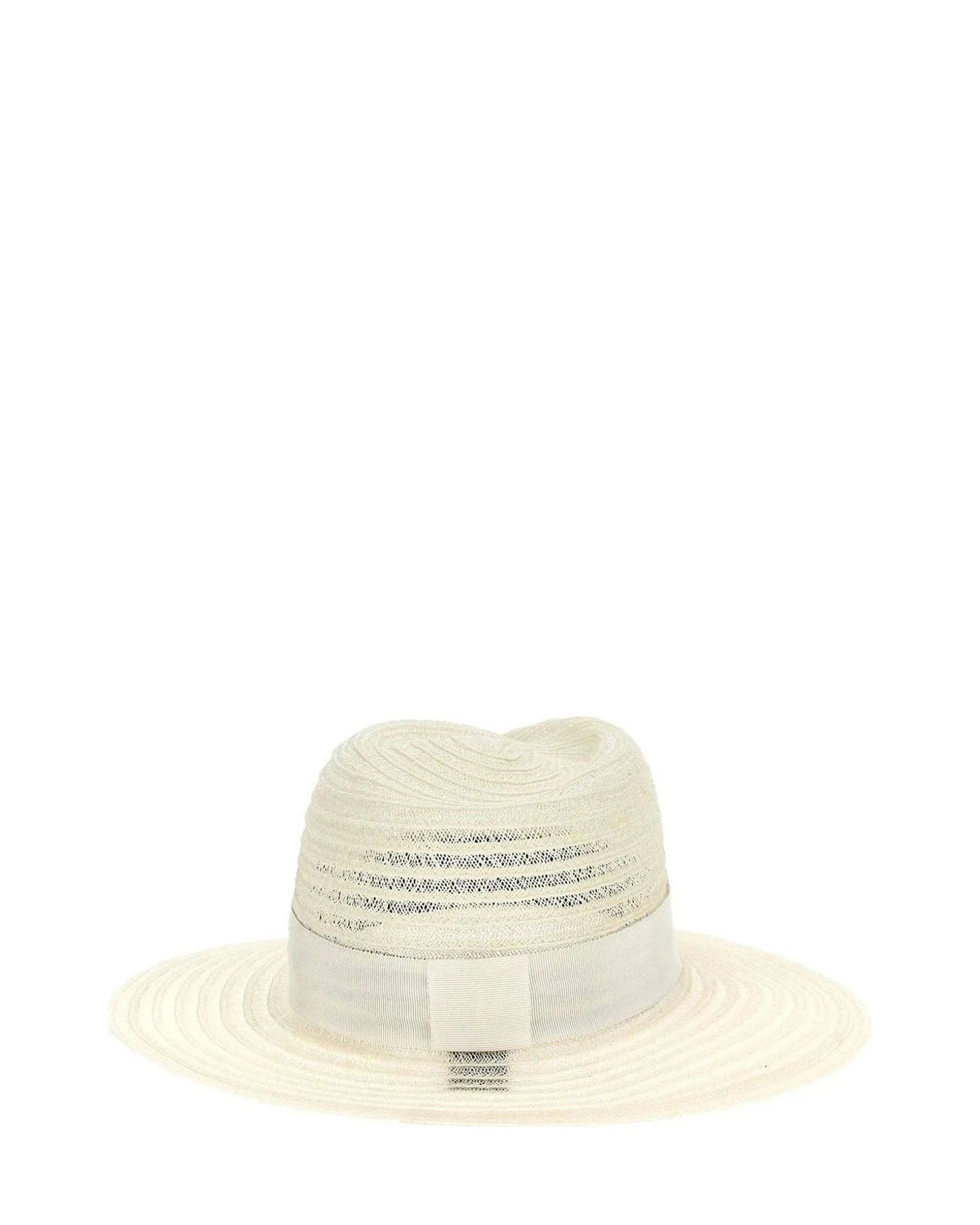 Maison Michel Panama Hat in white, Hemp — view 3
