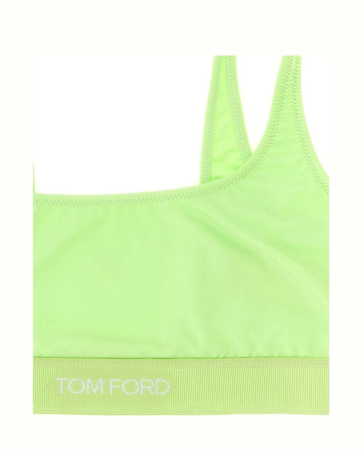 Tom Ford Sports Bra in green, Modal — view 3
