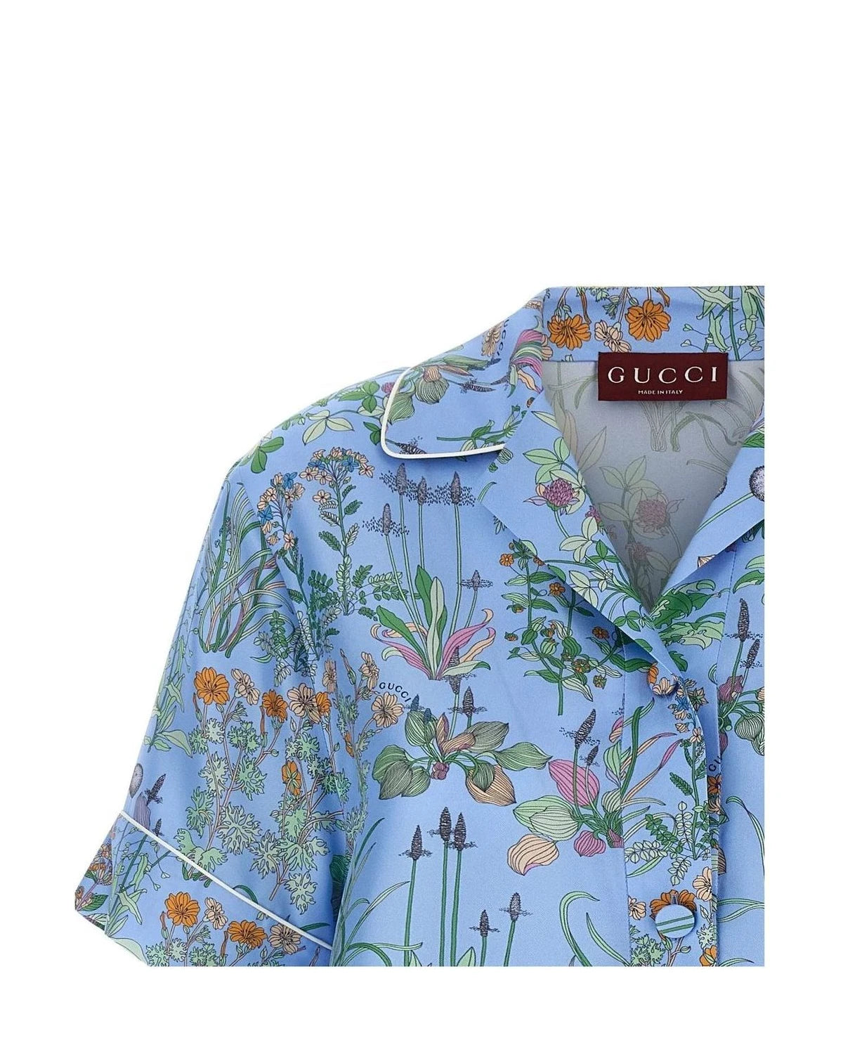 Gucci Dress Shirt in blue, Silk — view 3