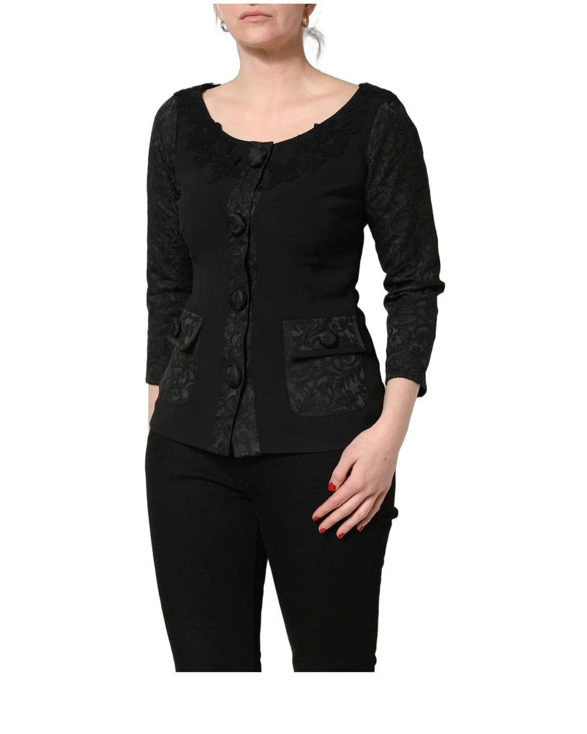 Dolce & Gabbana Blazer in black, Acetate — view 6
