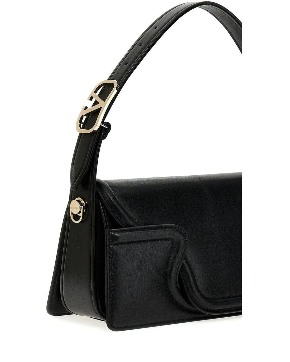 Valentino Garavani Shoulder Bag in black, Leather — view 3