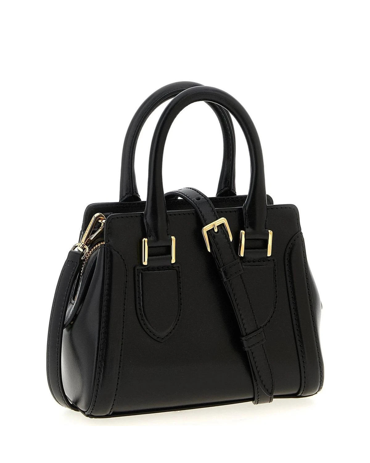 Alexander McQueen Satchel Bag in black, Calfskin Leather — view 2