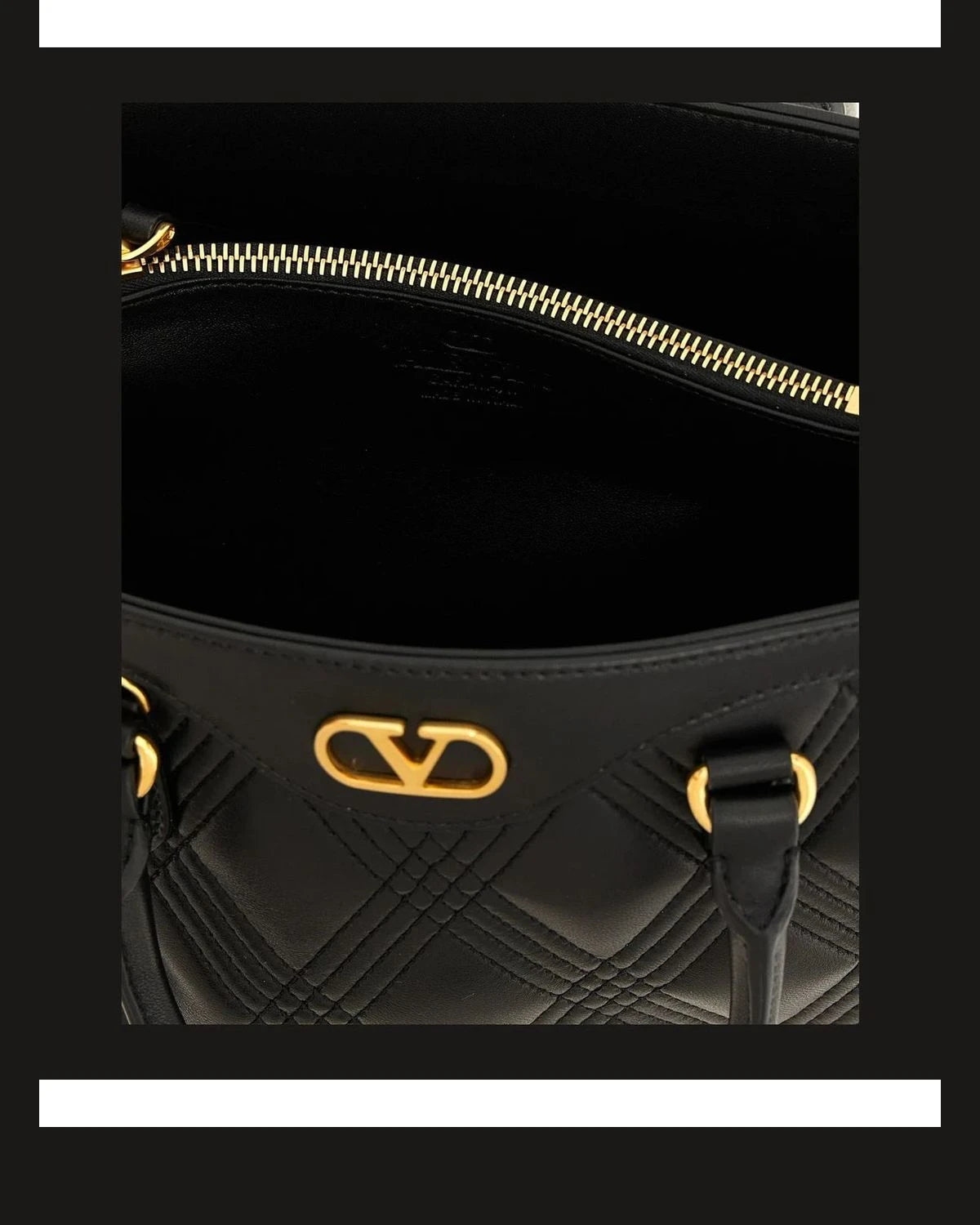 Valentino Garavani Satchel Bag in black, Lamb Leather — view 4