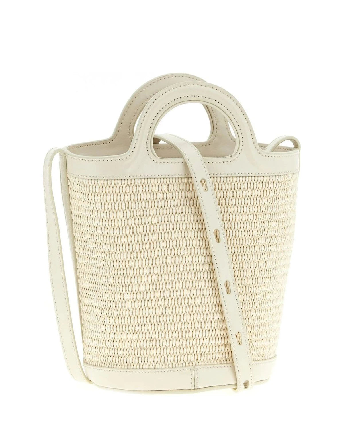 Marni Bucket Bag in white, Cotton โ view 2