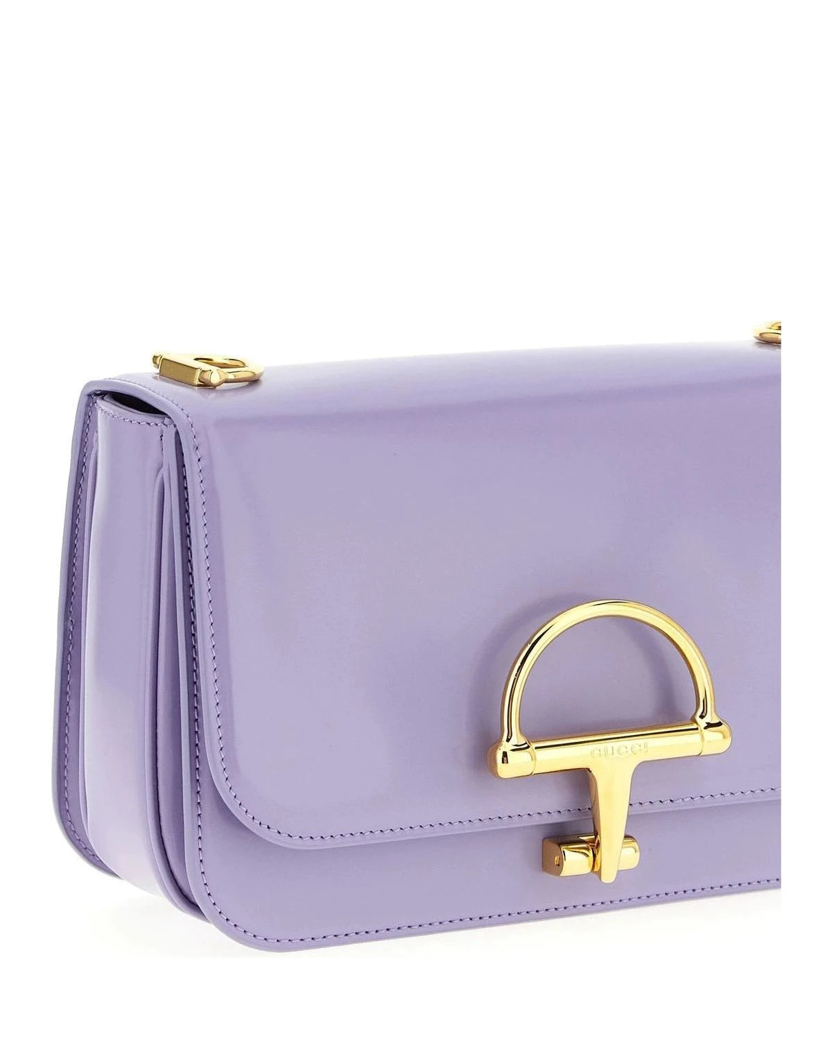 Gucci Shoulder Bag in purple, Calfskin Leather — view 3