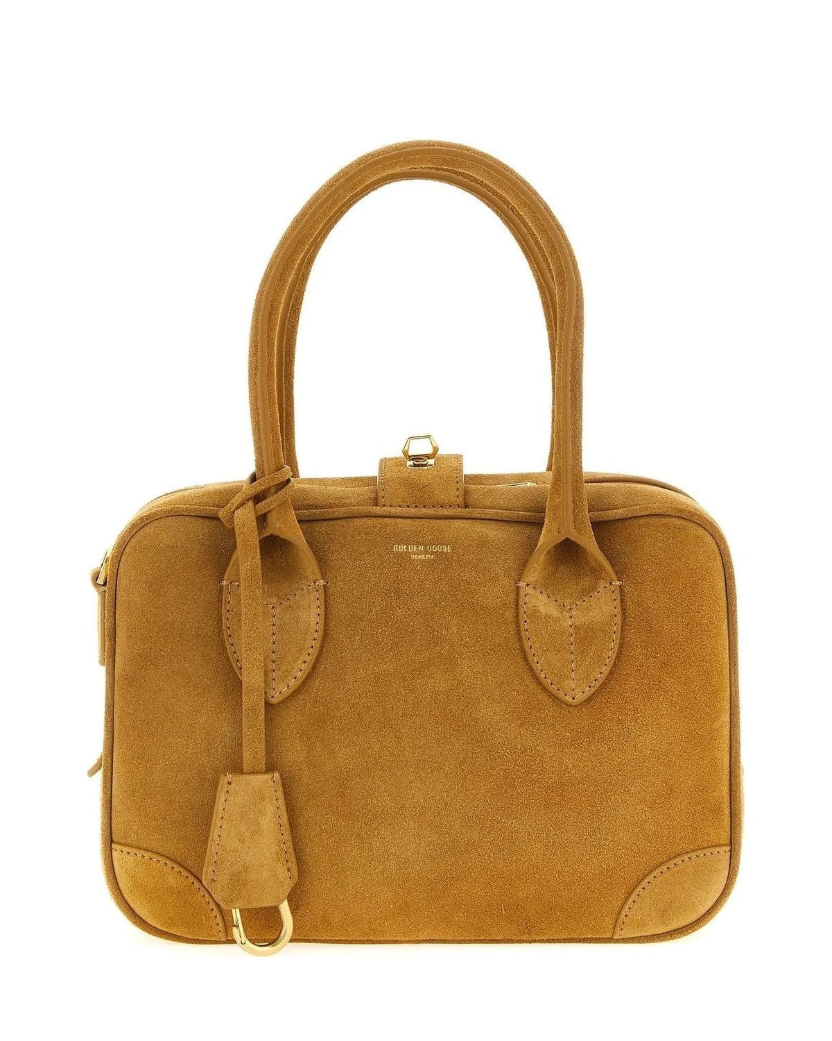 Golden Goose Satchel Bag in beige, Cow Leather