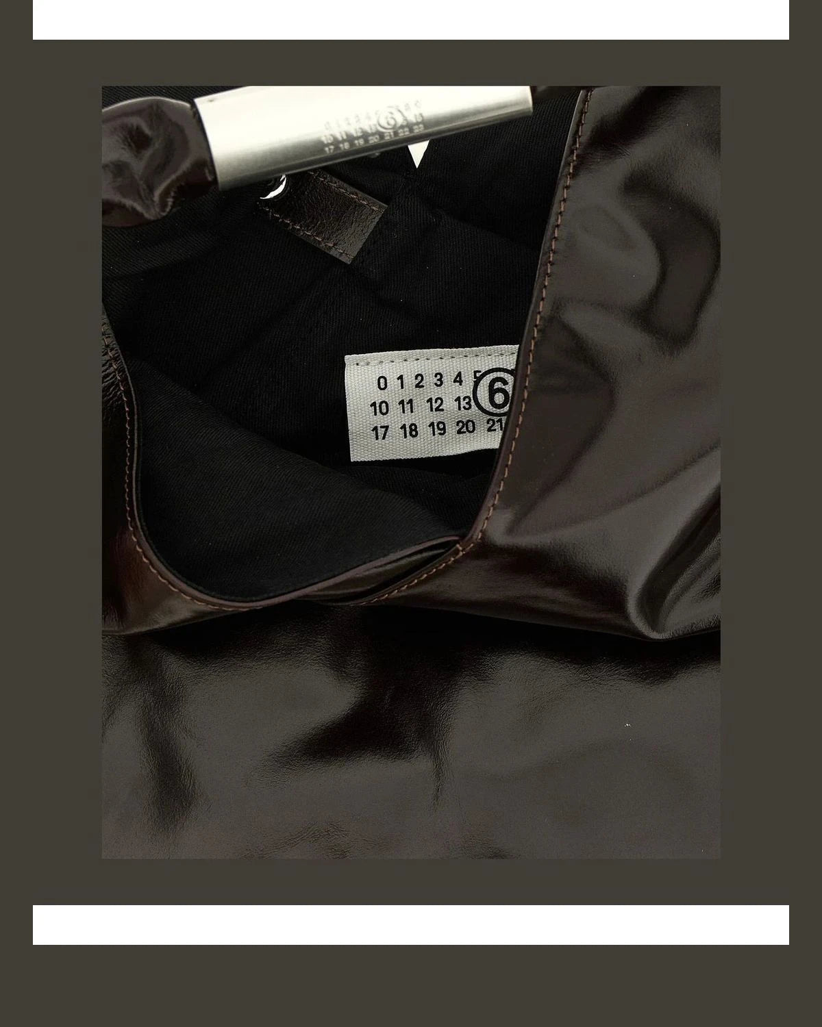 MM6 Maison Margiela Tote Bag in brown, Cow Leather — view 4