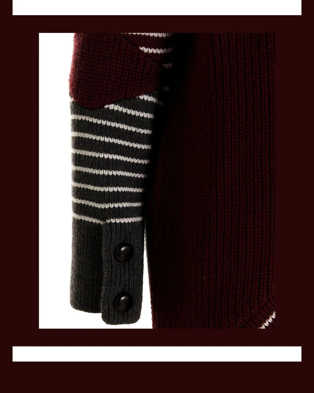 Stella McCartney Wrap Coat in multicolor, Virgin Wool — view 4