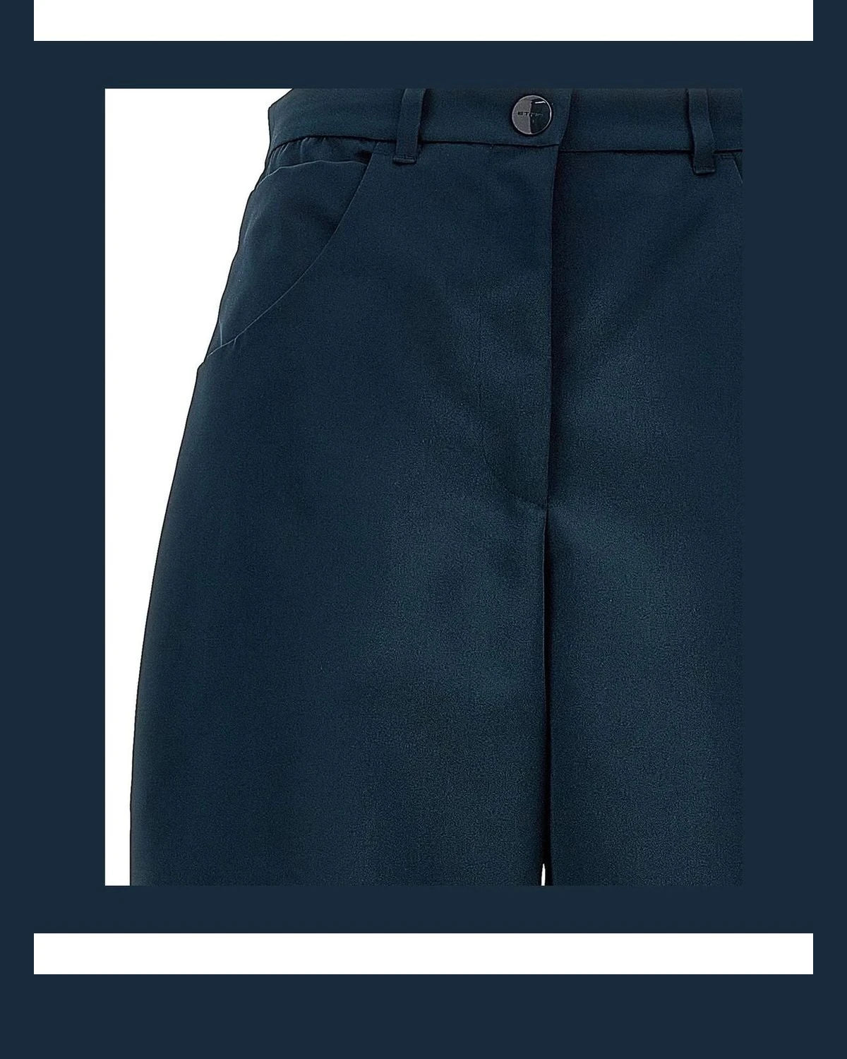 Etro Trouser in blue, Polyester — view 3