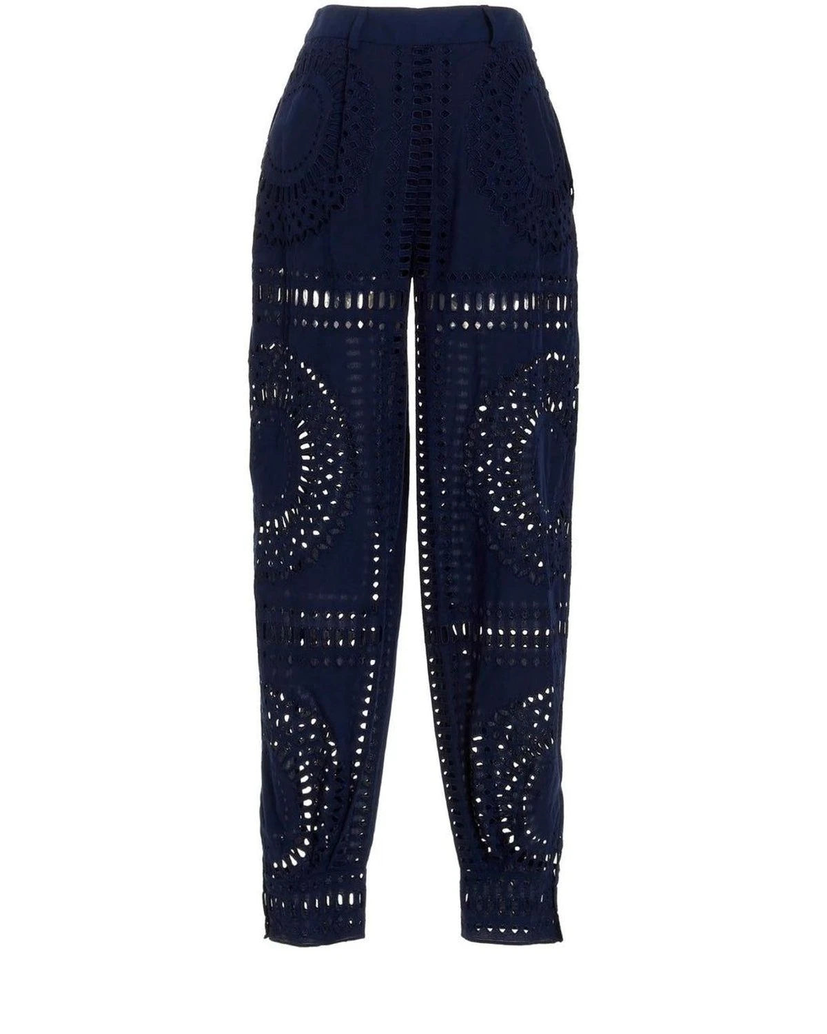 Alberta Ferretti Palazzo Pant in blue, Cotton — view 2