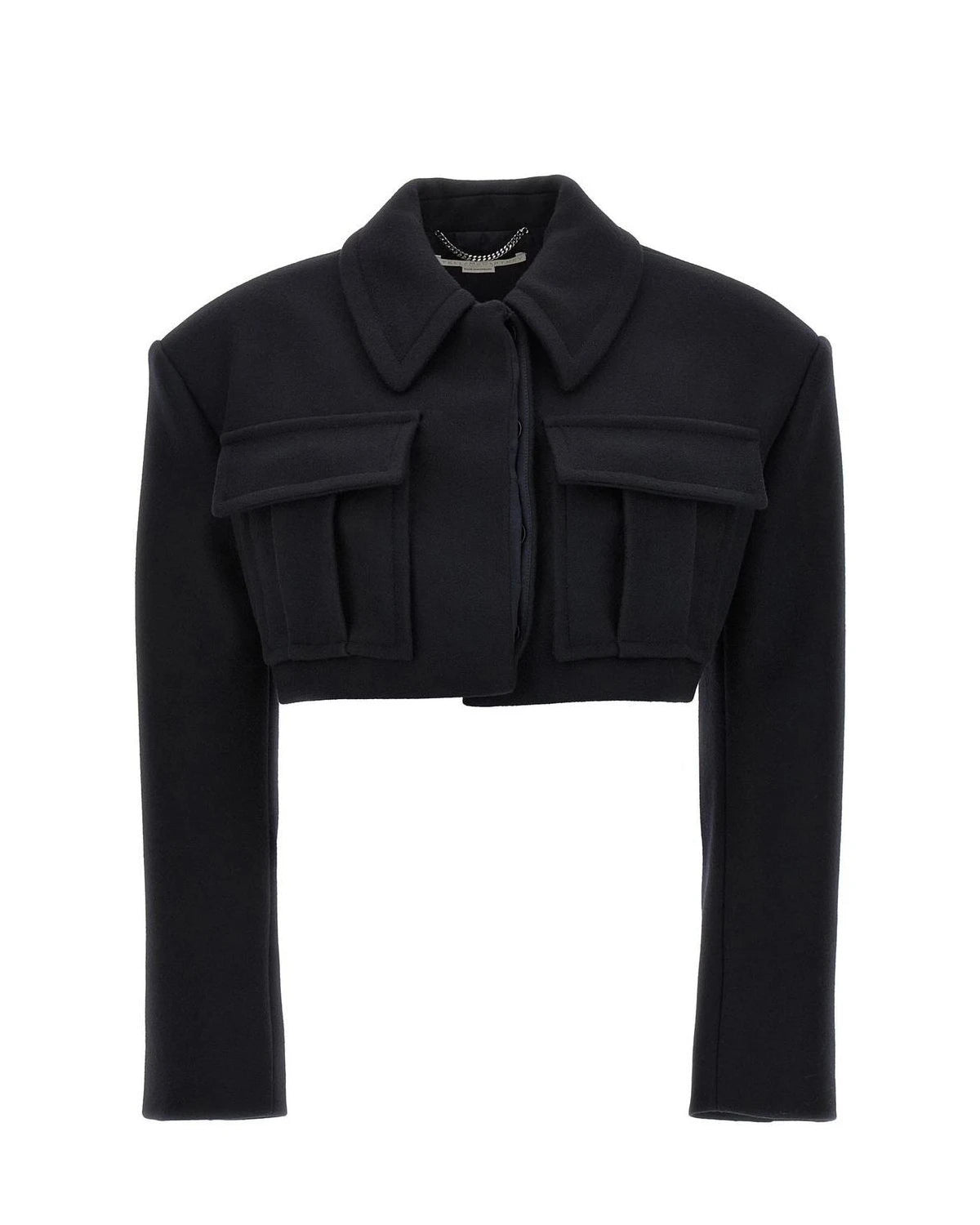 Stella McCartney Bolero Jacket in black, Wool
