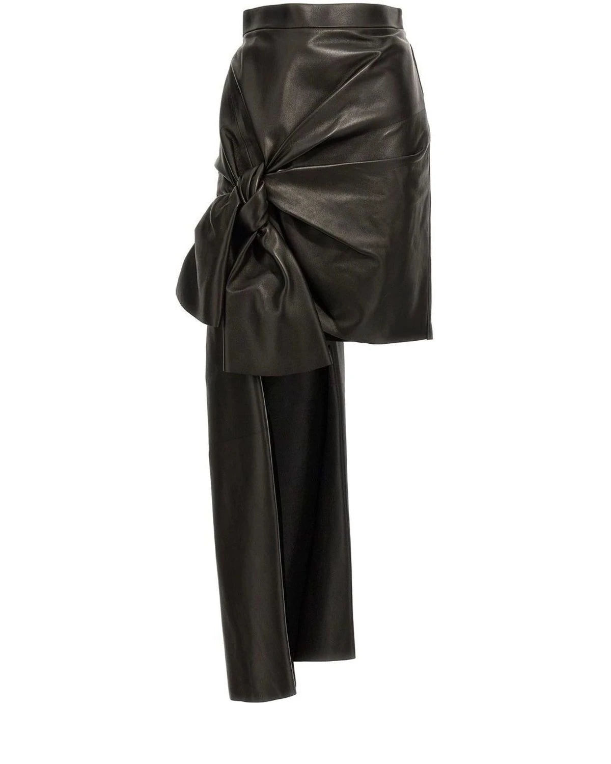 Alexander McQueen Skirt in black, Lamb Leather