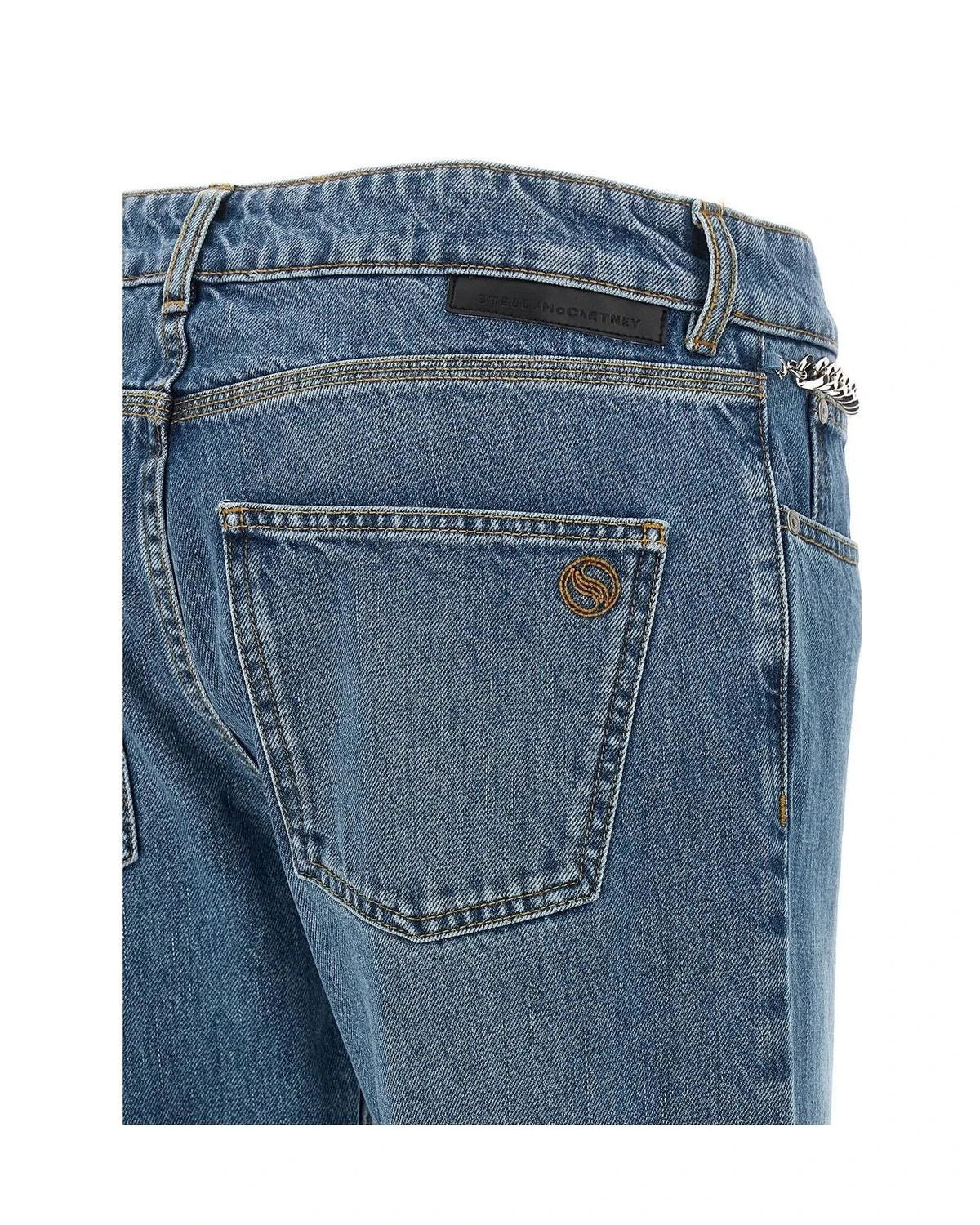Stella McCartney Jean in blue, Cotton — view 4