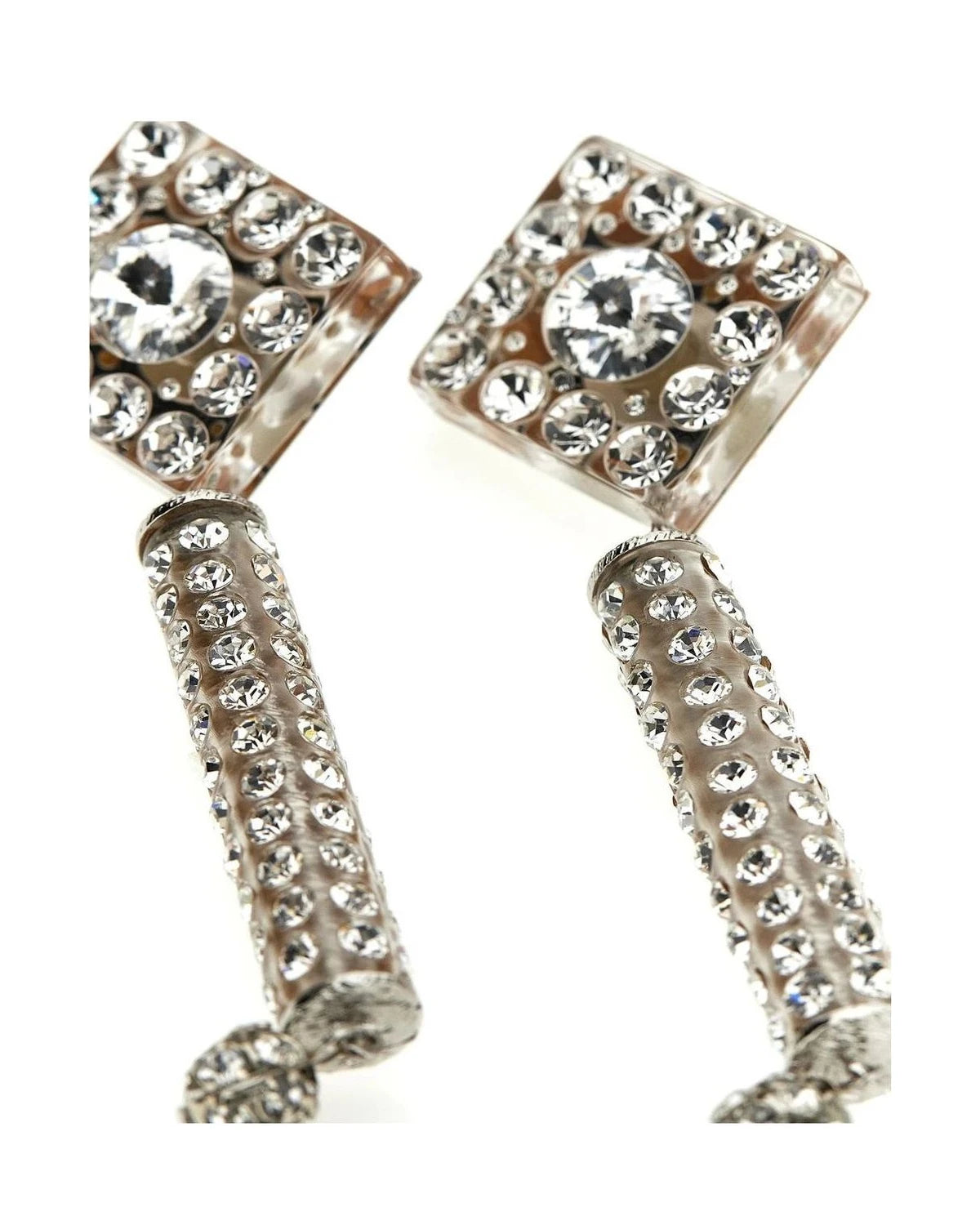 Alessandra Rich Earring in silver, Plastic — view 3