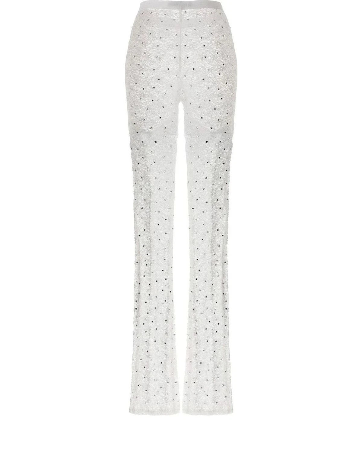 Alessandra Rich Legging in white, Polyamide — view 2