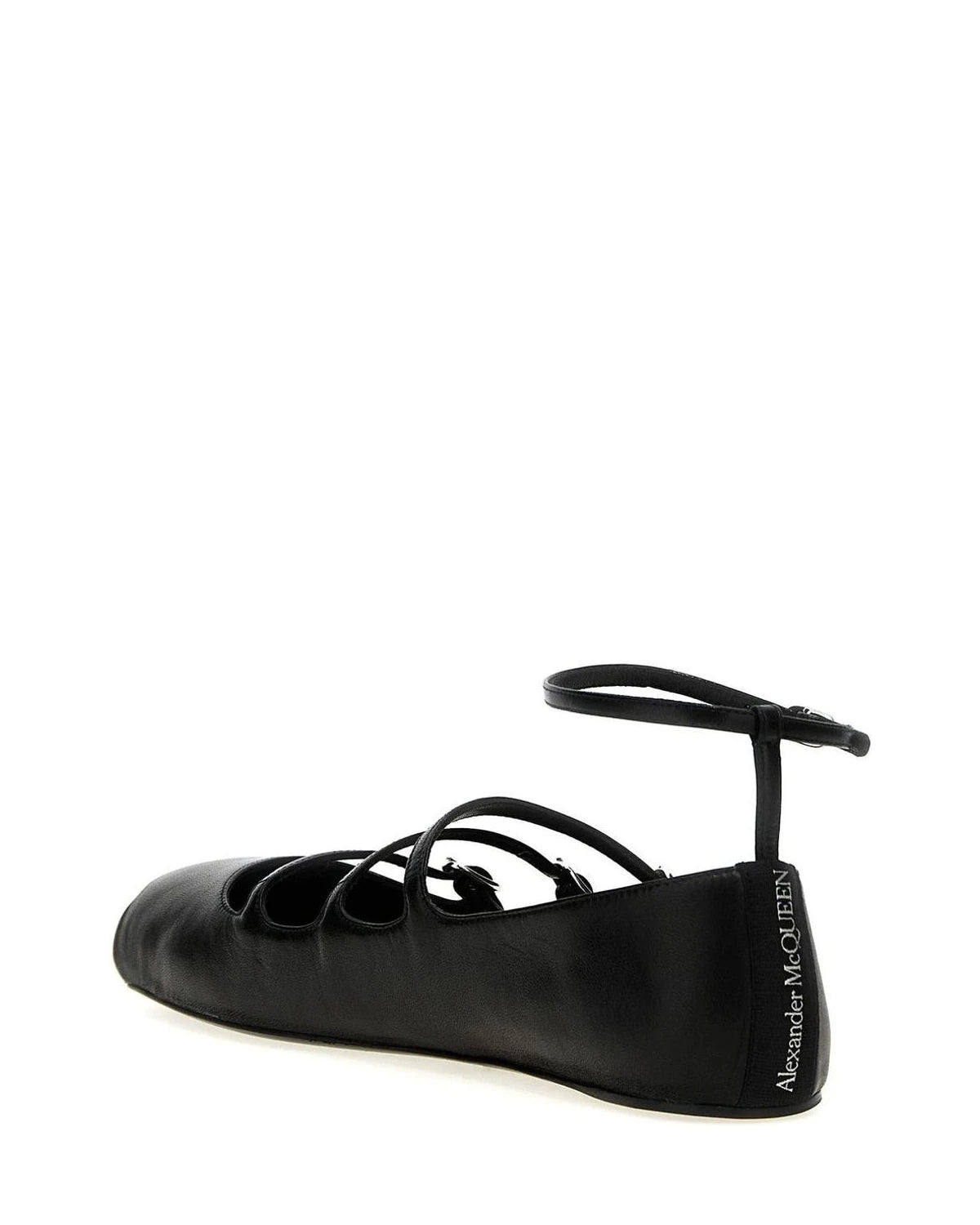 Alexander McQueen Flats in black, Calf Leather — view 3