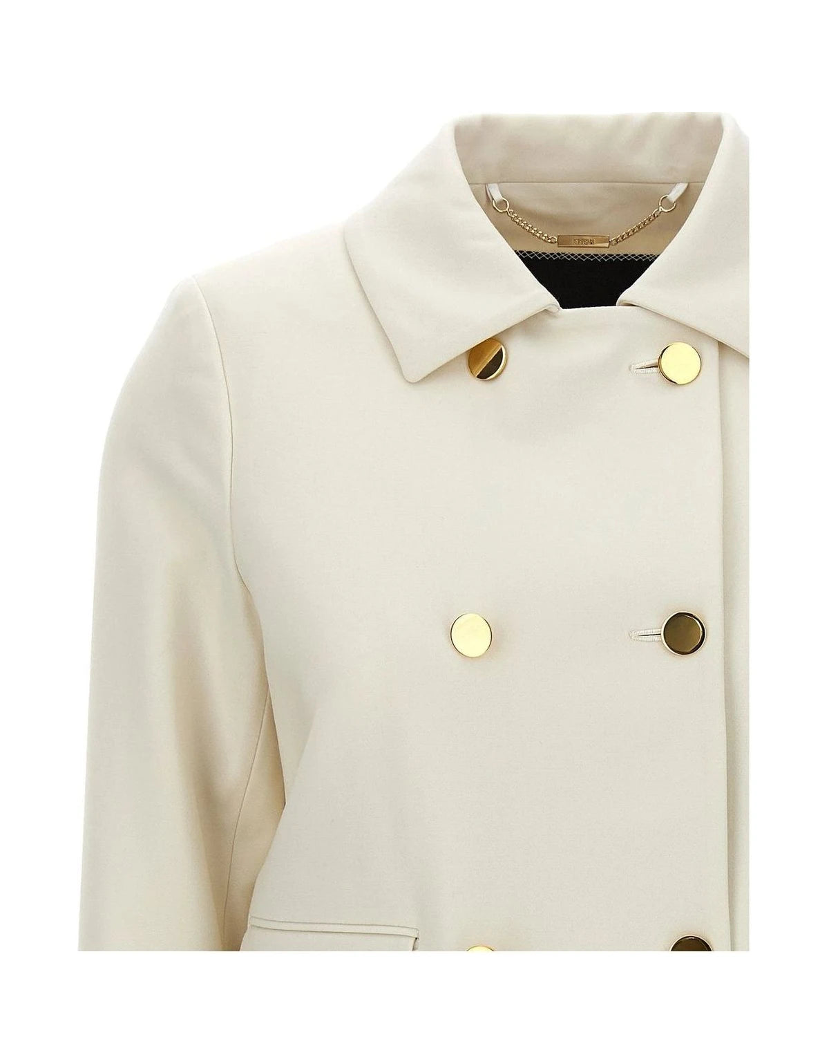 Kiton Bolero Jacket in white, Virgin Wool — view 3