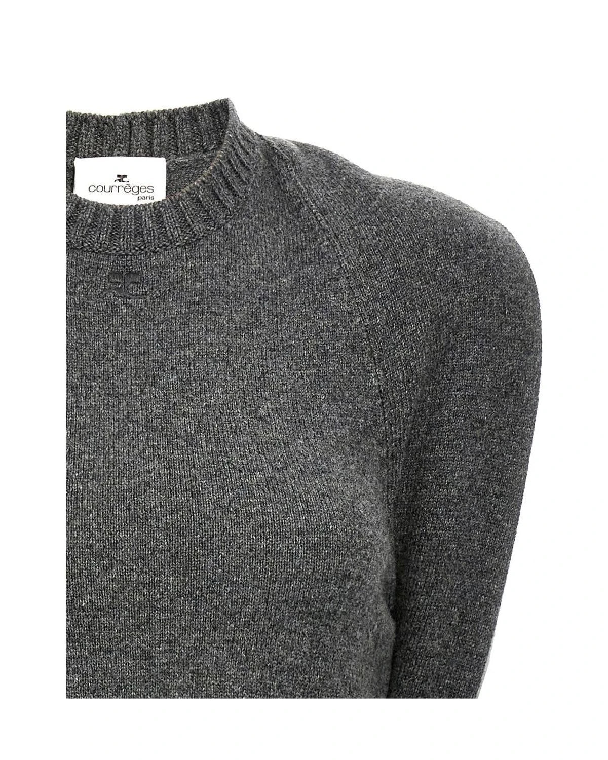 Courrèges Dresse in gray, Wool — view 3