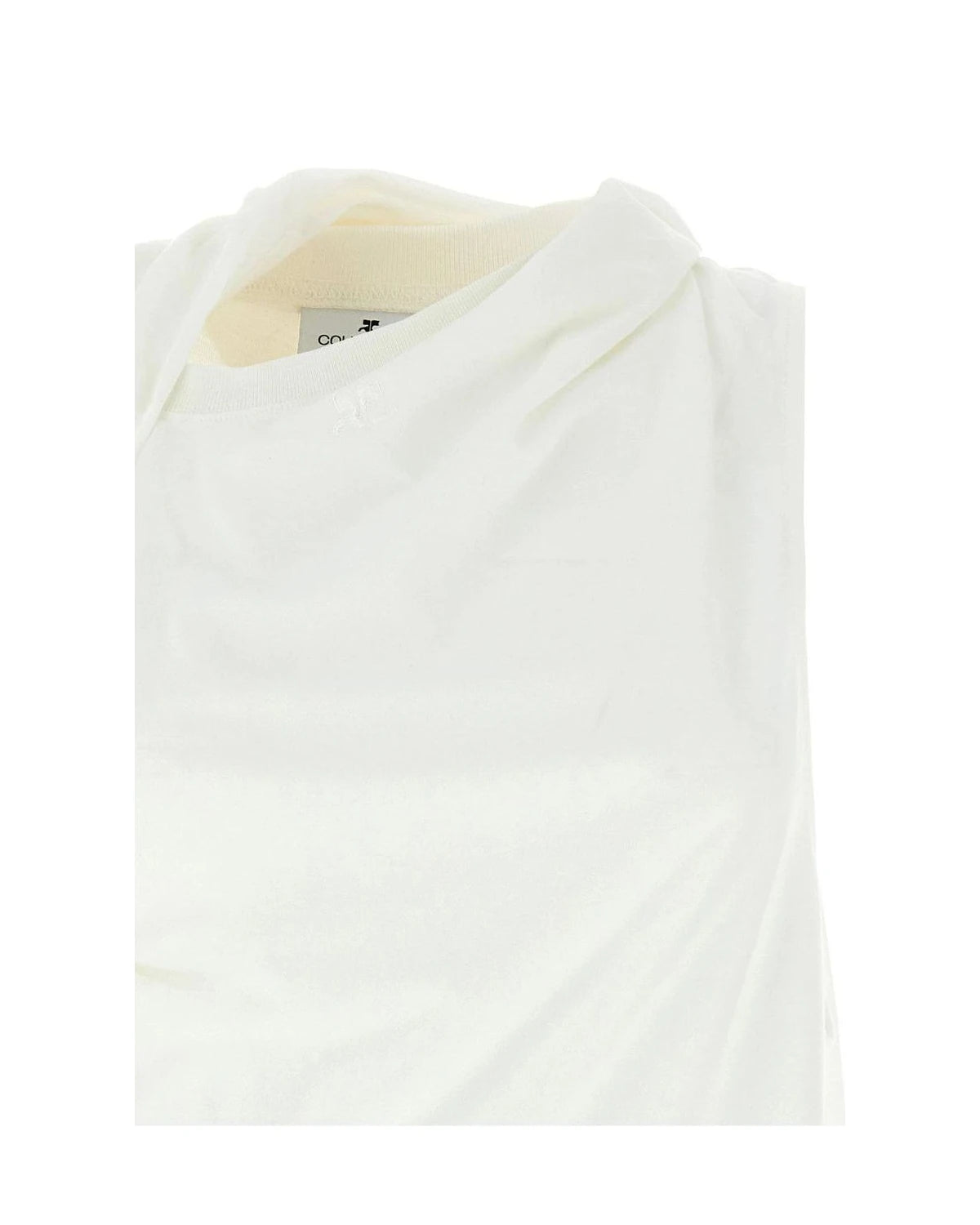 Courrèges T-Shirt in white — view 3
