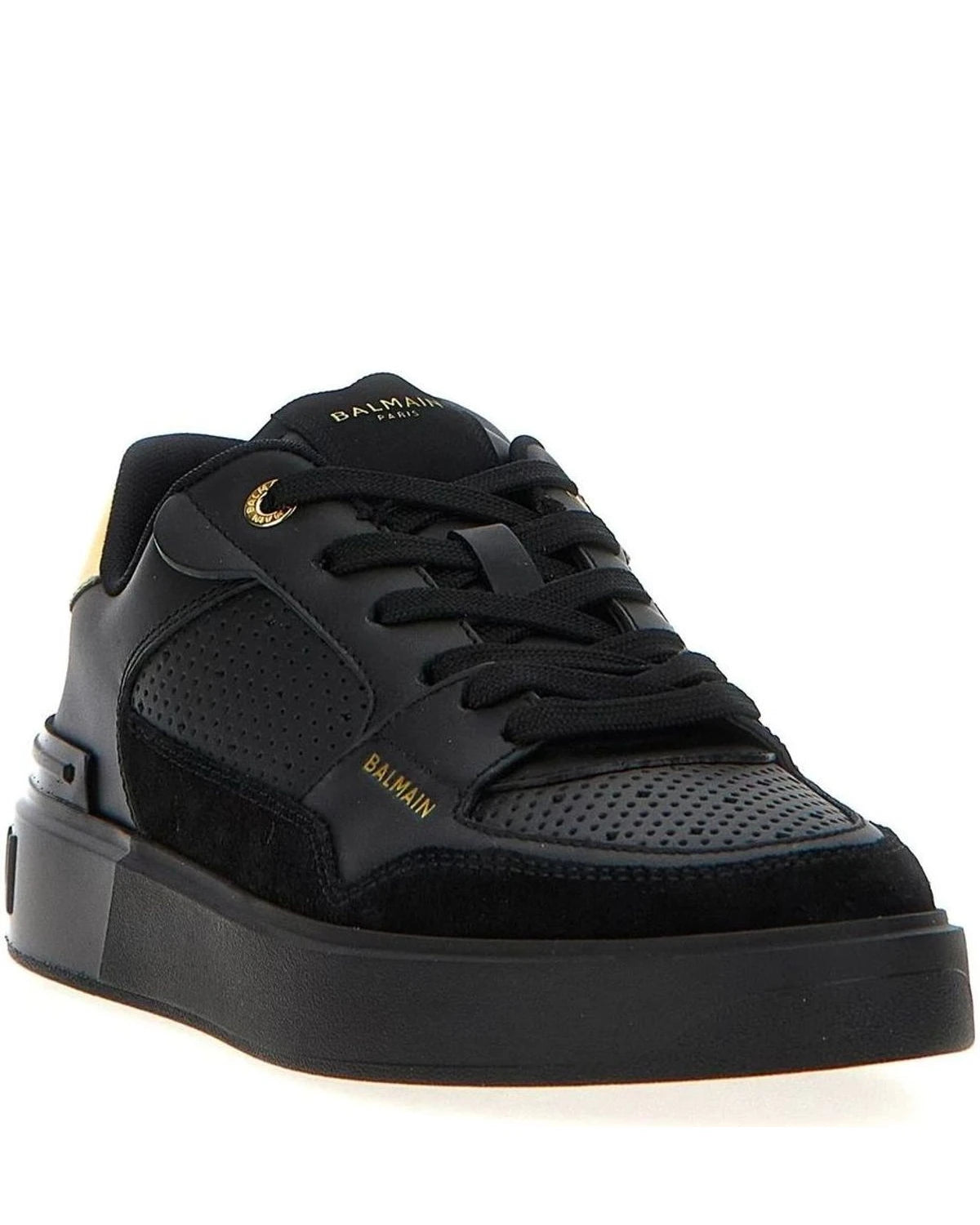 Balmain Sneakers in black, Calfskin Leather — view 2