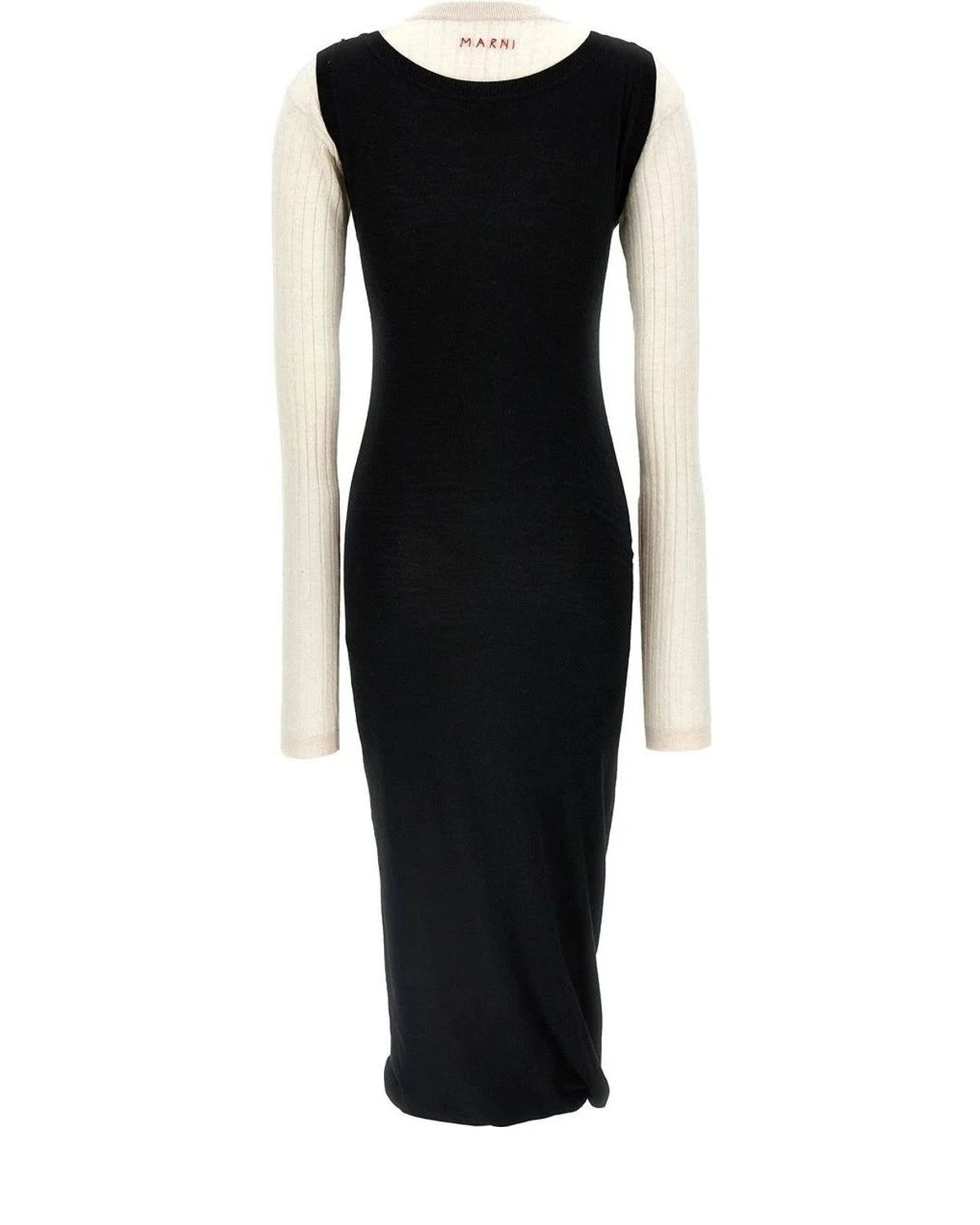 Marni Dresse in black, Wool — view 2