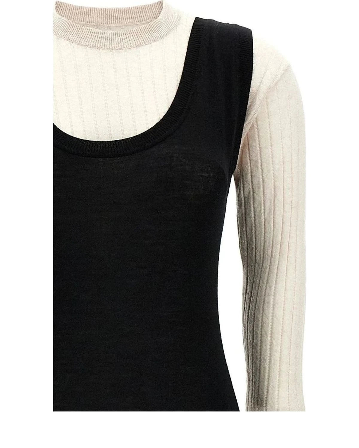 Marni Dresse in black, Wool — view 3