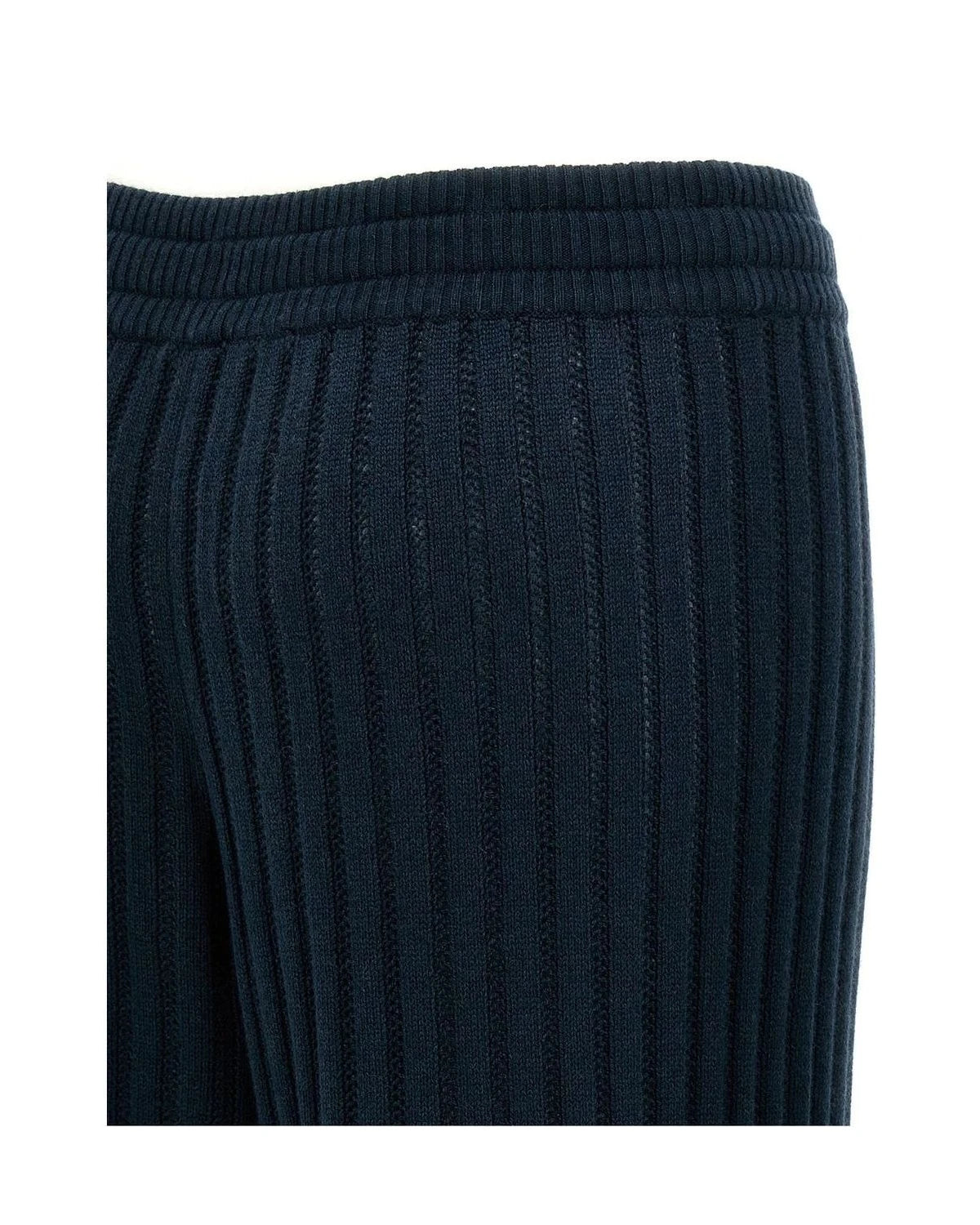 Eres Palazzo Pant in navy, Wool — view 4