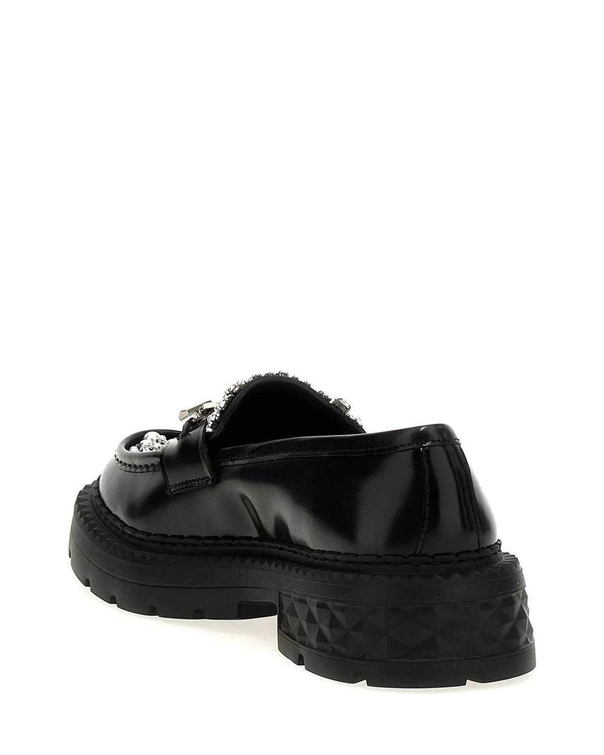 Jimmy Choo Flats in black, Calfskin Leather — view 3