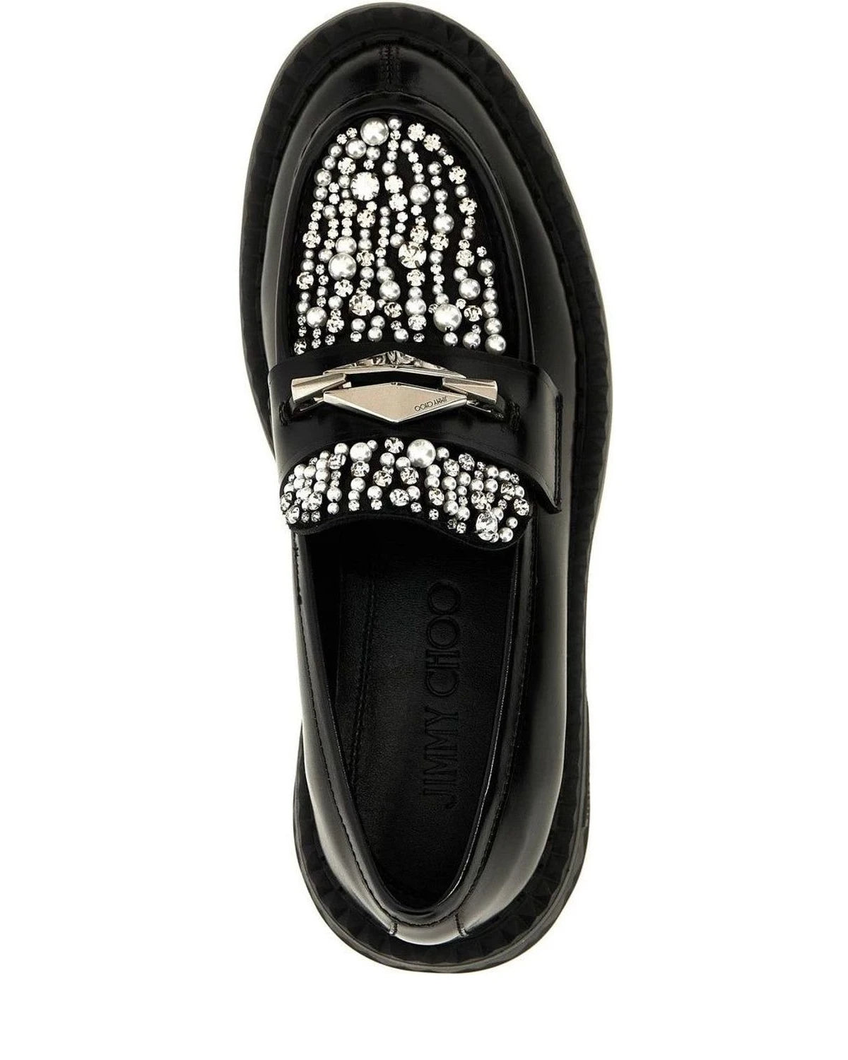 Jimmy Choo Flats in black, Calfskin Leather — view 4